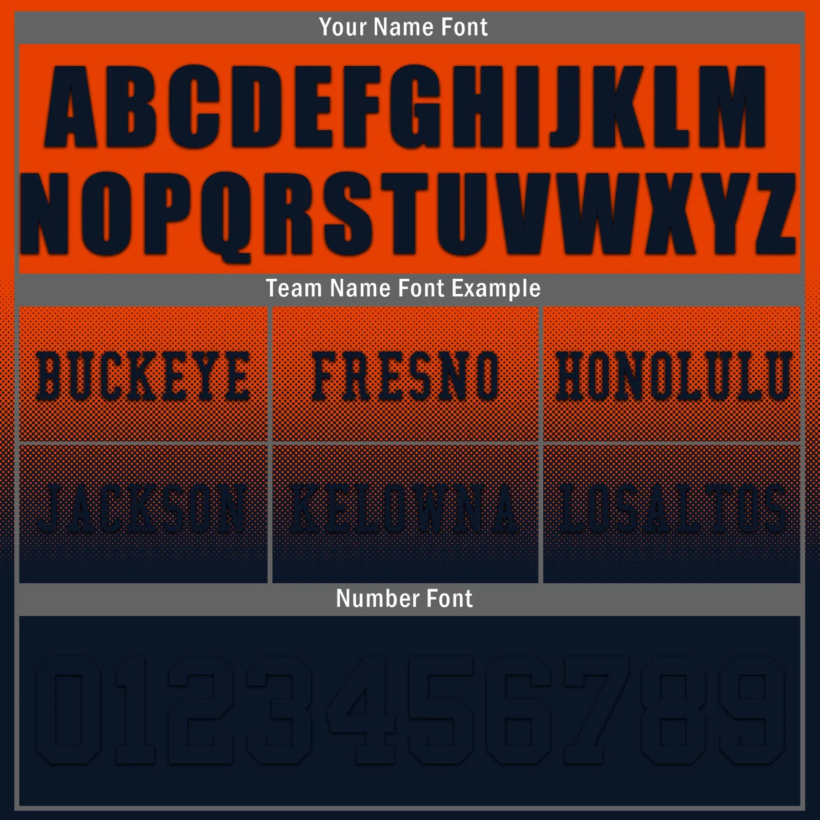 Custom Orange Blue Chicago Football Jersey and Hat Combo Offer Personalized Combo ZH-D020326-7