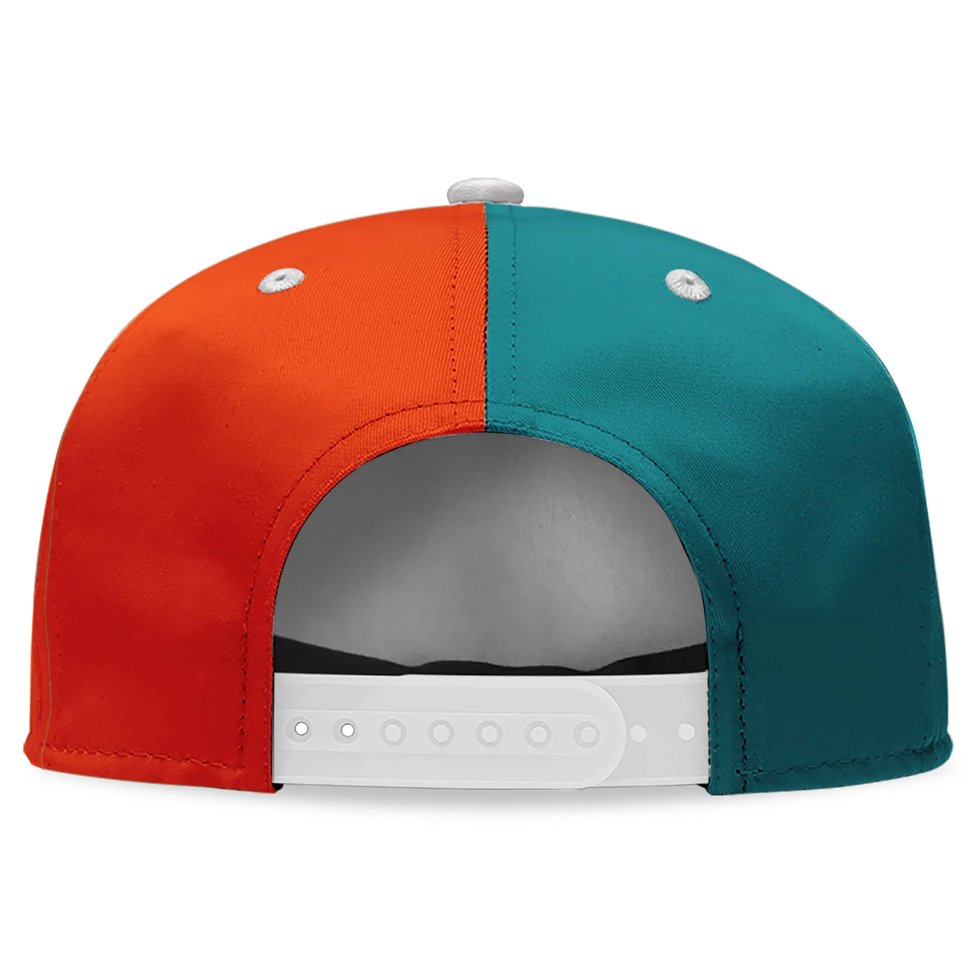 Custom Orange Blue Florida Hat Sport Design Cap Stitched Adjustable Personalized PR067B-D028017-28