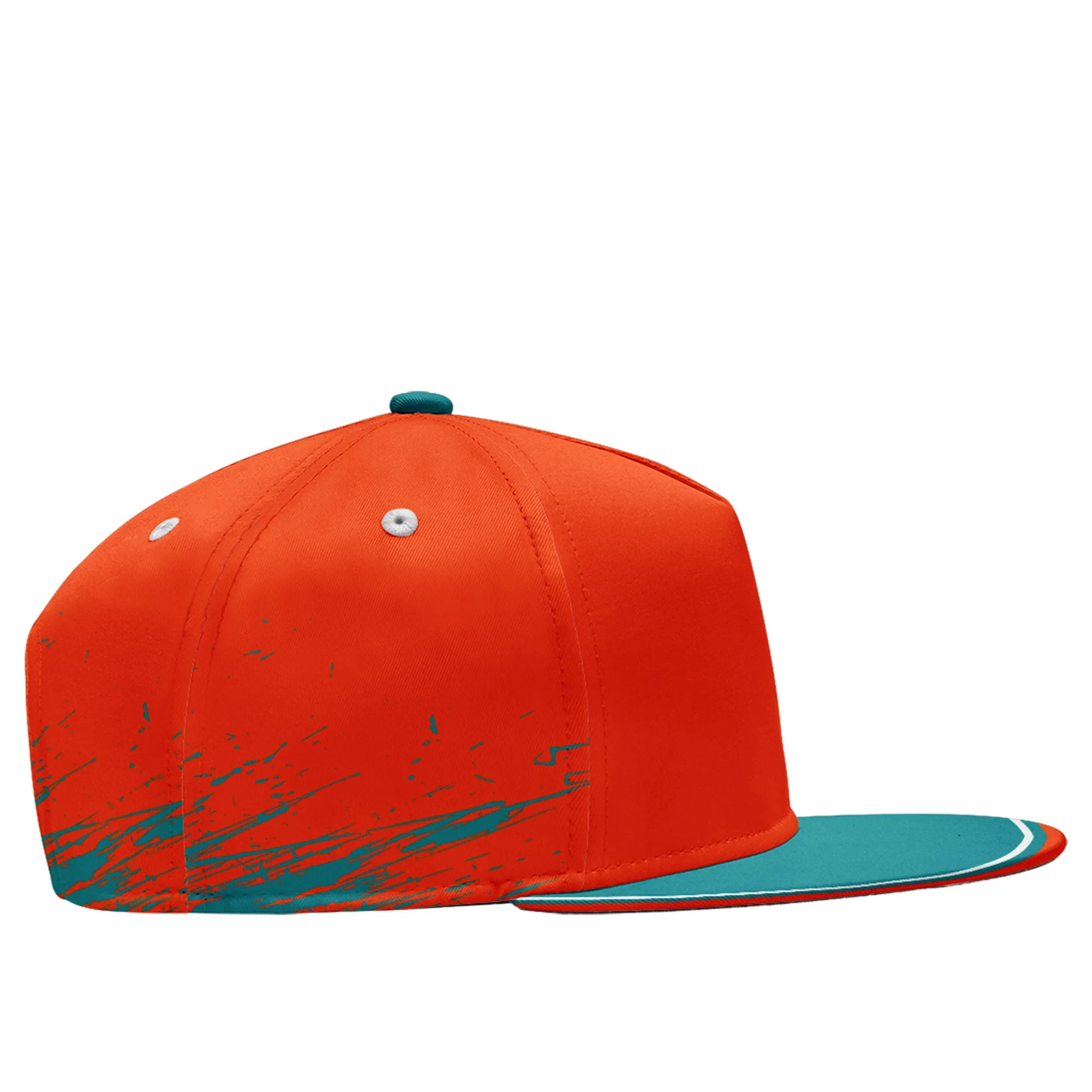 Custom Orange Blue Miami Football Jersey and Hat Combo Offer Personalized Combo ZH-D020326-24