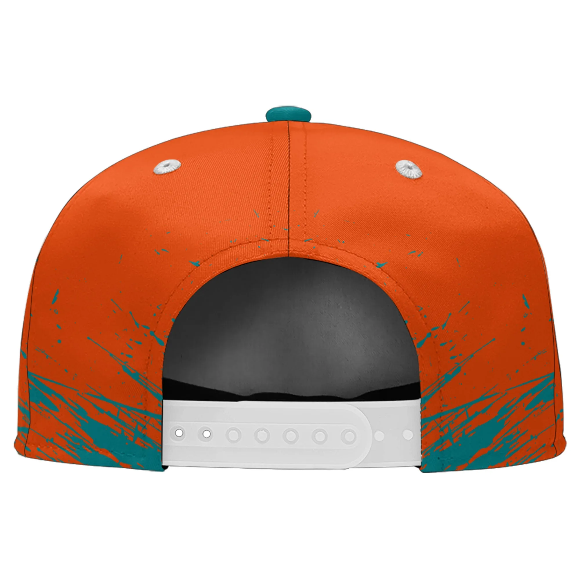 Custom Orange Blue Miami Football Jersey and Hat Combo Offer Personalized Combo ZH-D020326-24