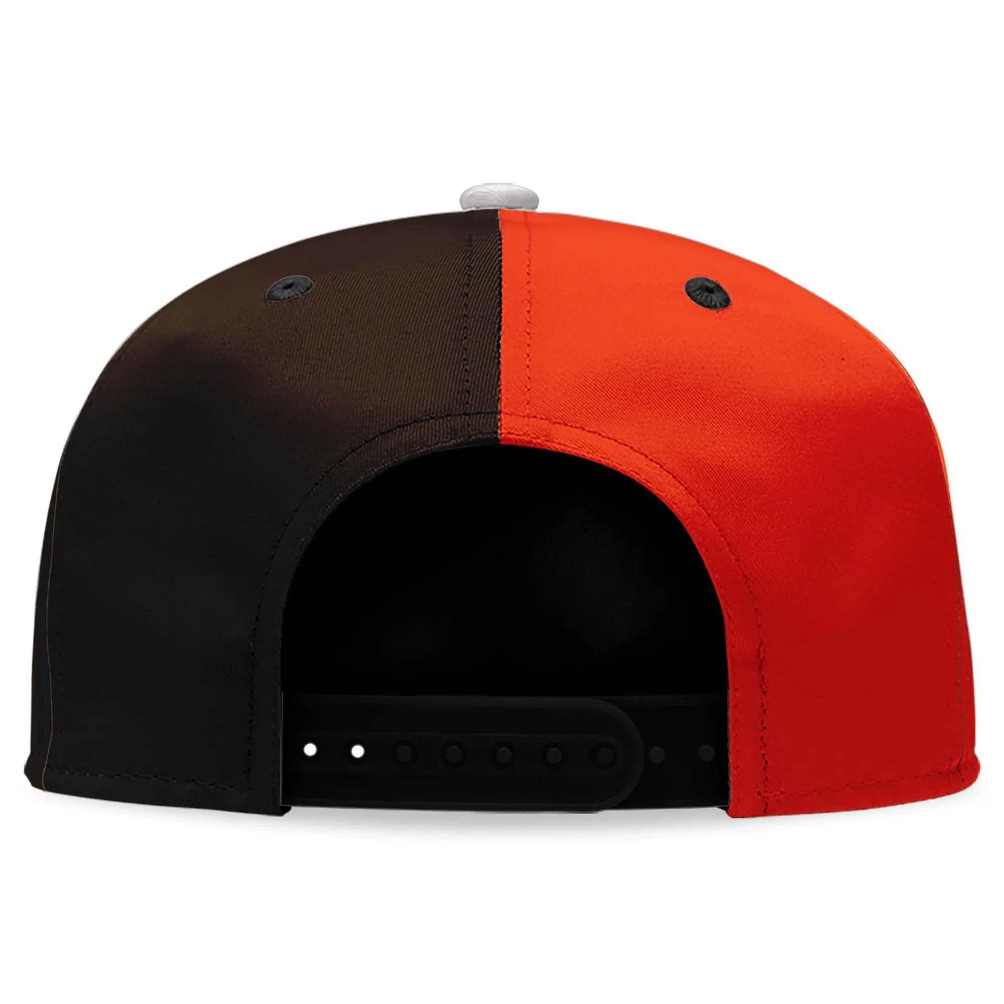 Custom Orange Brownish Red Ohio Hat Sport Design Cap Stitched Adjustable Personalized PR067B-D028017-20