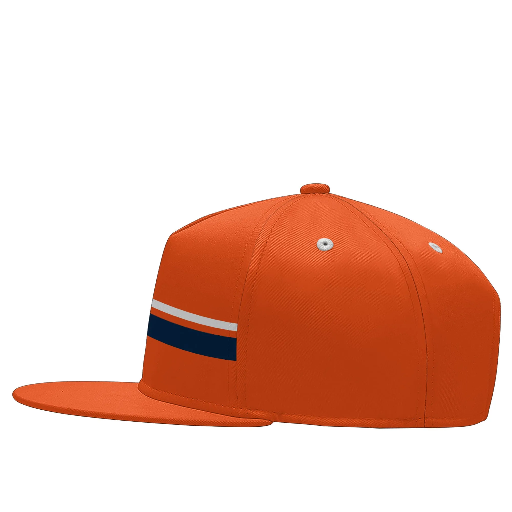 Custom Orange Denver Hat Sport Design Cap Stitched Adjustable Personalized PR067B-D020262-10