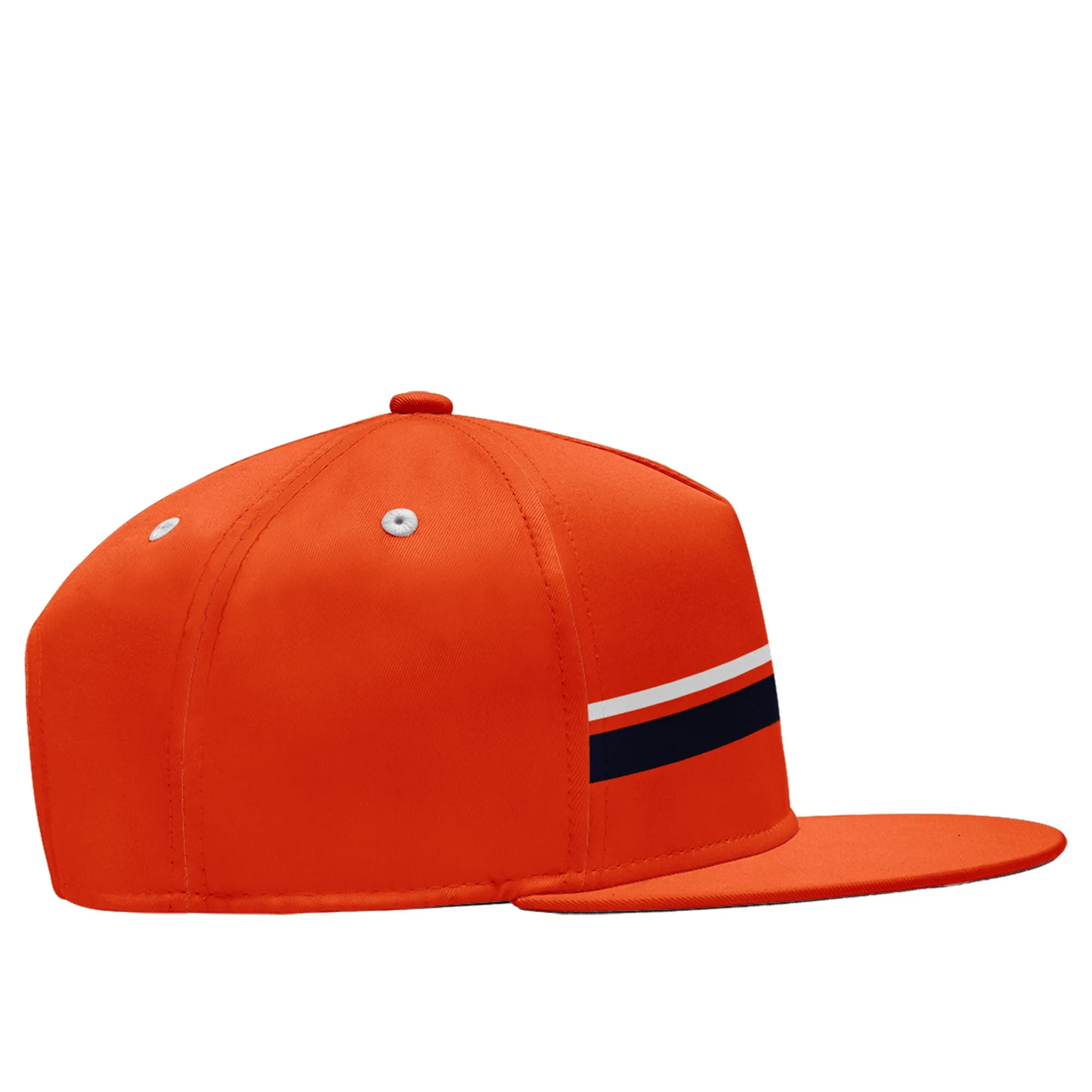 Custom Orange Denver Hat Sport Design Cap Stitched Adjustable Personalized PR067B-D020262-10
