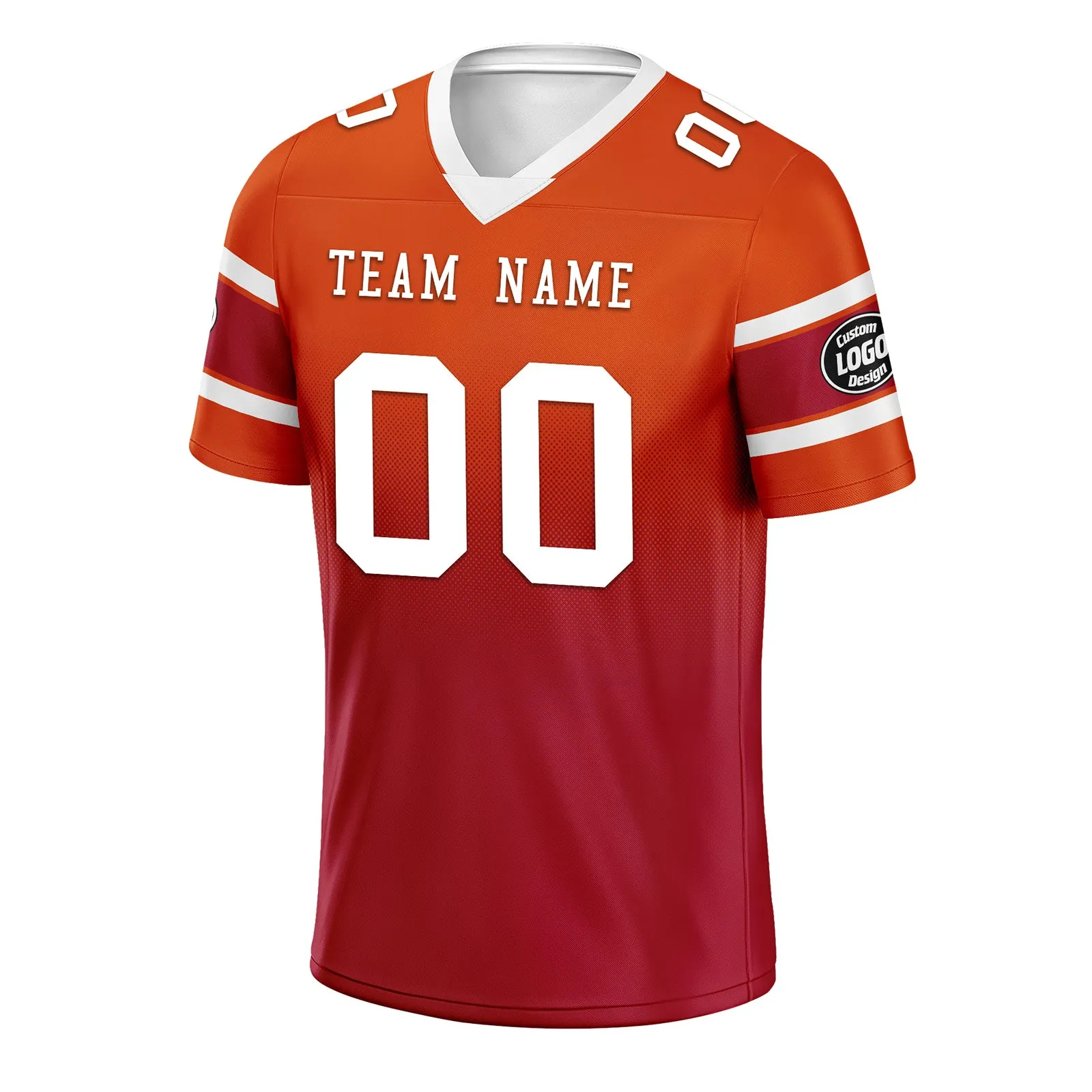 Custom Orange Red Tampa Bay Football Jersey and Hat Combo Offer Personalized Combo ZH-D020326-29
