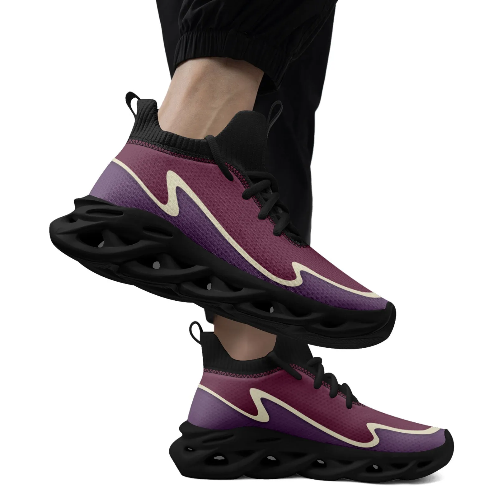 Custom Purple Maxsoul Shoes Personalized Sneaker FN030A-E020011-13