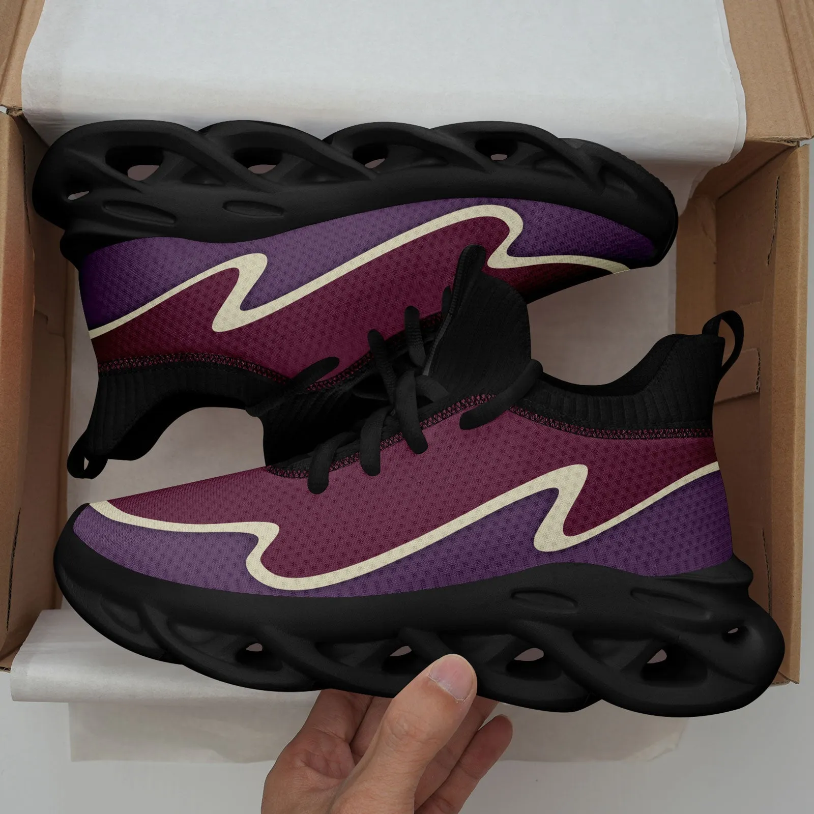Custom Purple Maxsoul Shoes Personalized Sneaker FN030A-E020011-13