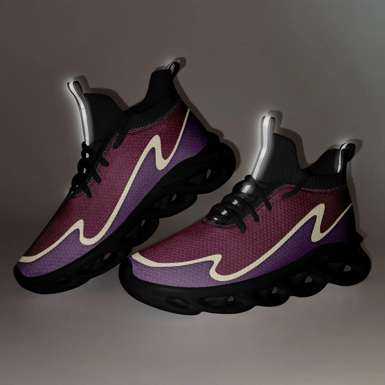 Custom Purple Maxsoul Shoes Personalized Sneaker FN030A-E020011-13