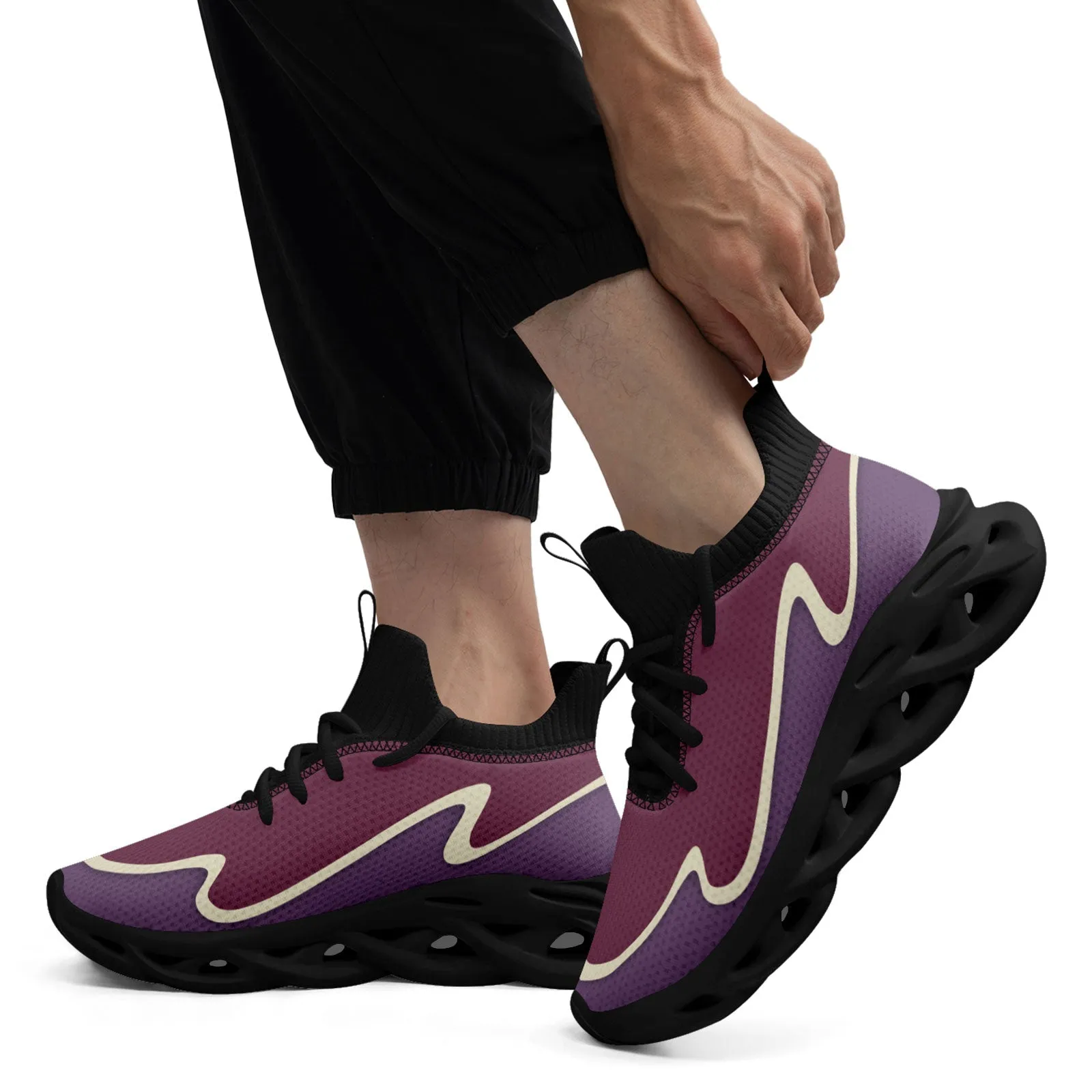 Custom Purple Maxsoul Shoes Personalized Sneaker FN030A-E020011-13