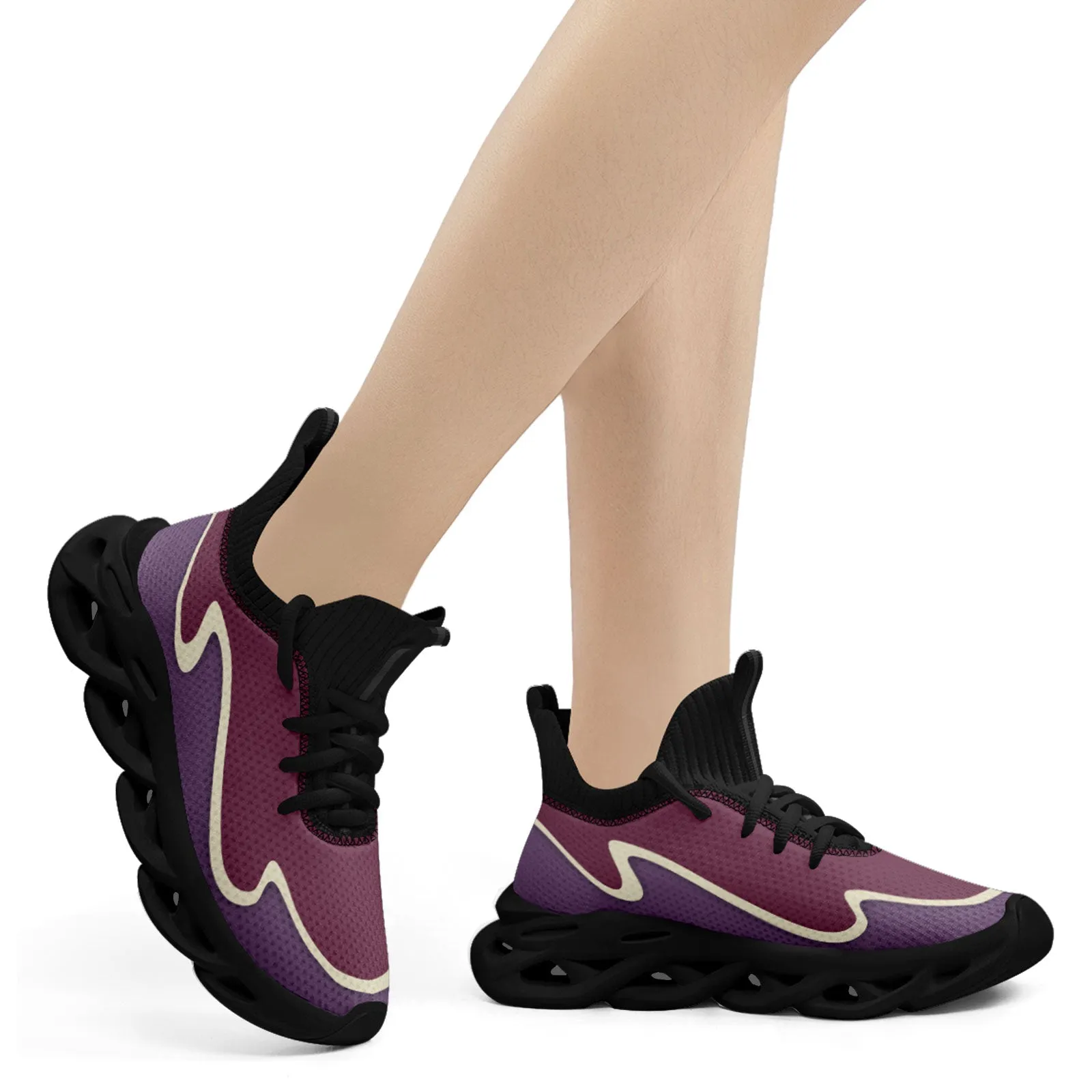 Custom Purple Maxsoul Shoes Personalized Sneaker FN030A-E020011-13