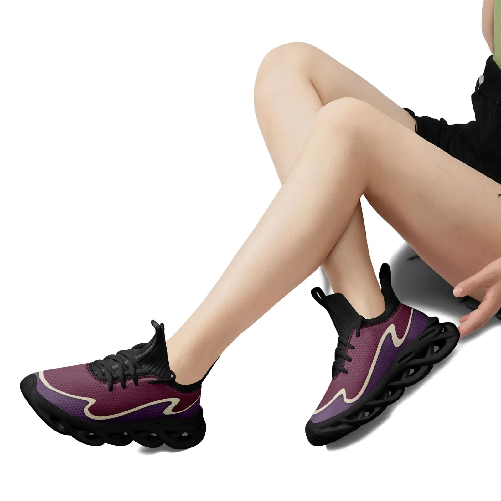 Custom Purple Maxsoul Shoes Personalized Sneaker FN030A-E020011-13