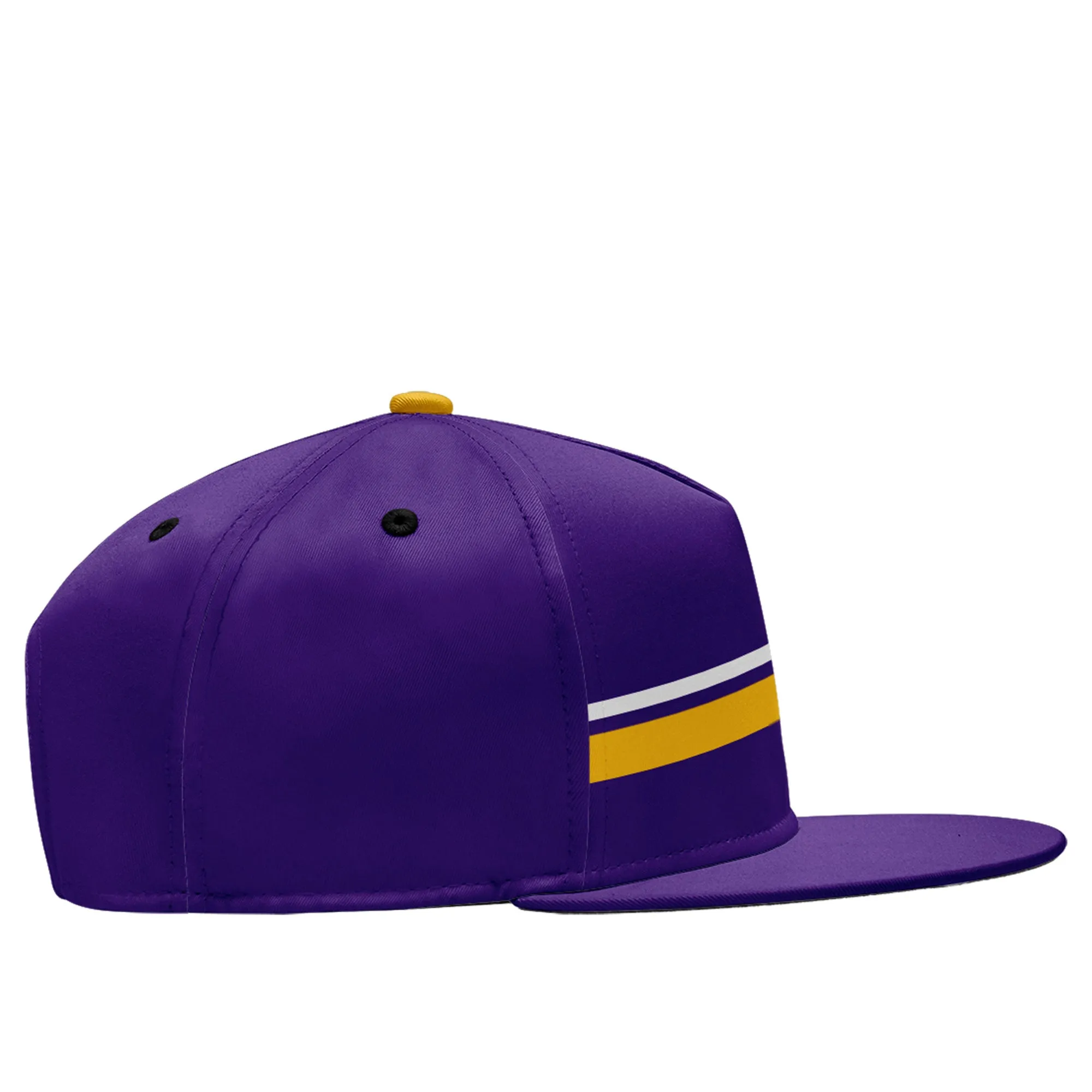 Custom Purple Minnesota Hat Sport Design Cap Stitched Adjustable Personalized PR067B-D020262-17