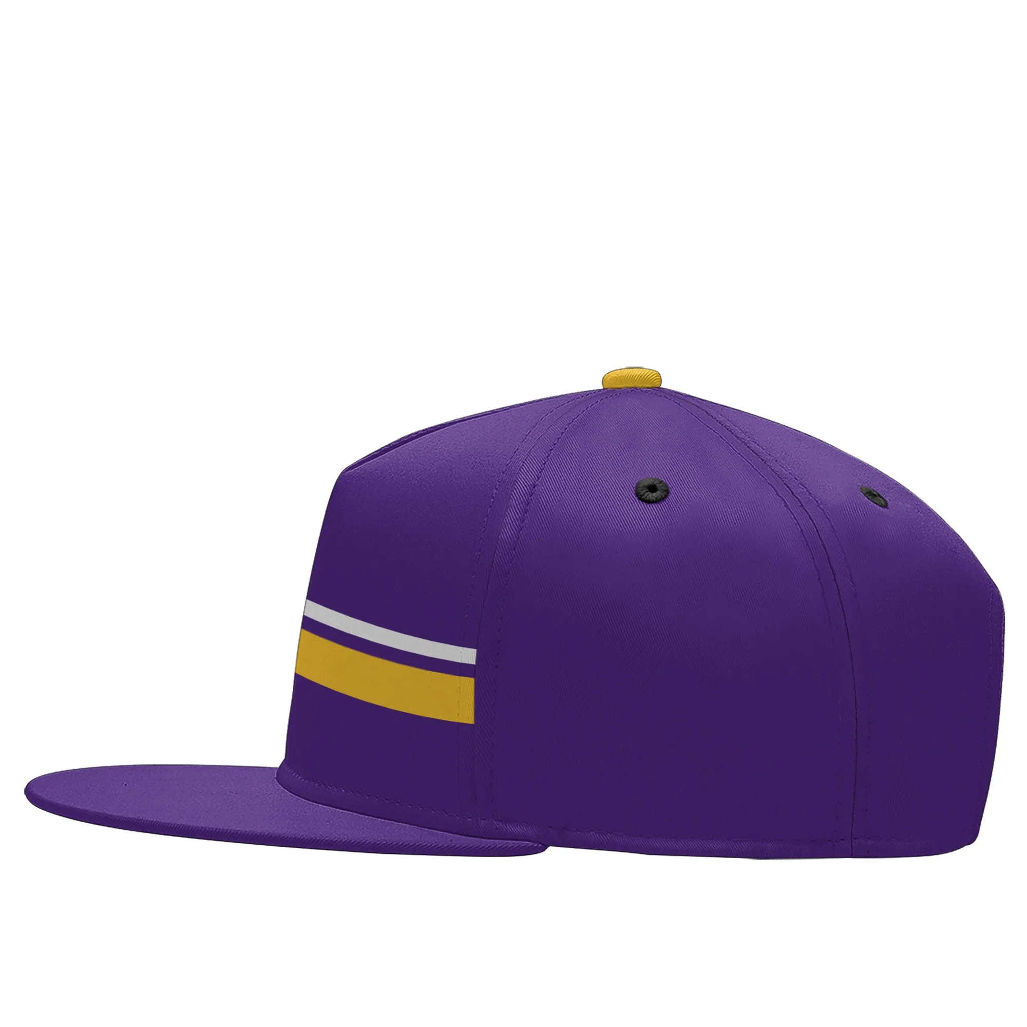 Custom Purple Minnesota Hat Sport Design Cap Stitched Adjustable Personalized PR067B-D020262-17