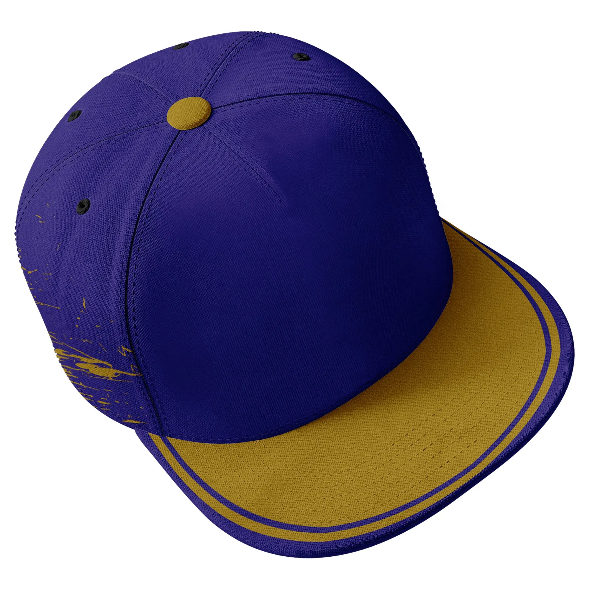 Custom Purple Yellow Baltimore Football Jersey and Hat Combo Offer Personalized Combo ZH-D020326-2