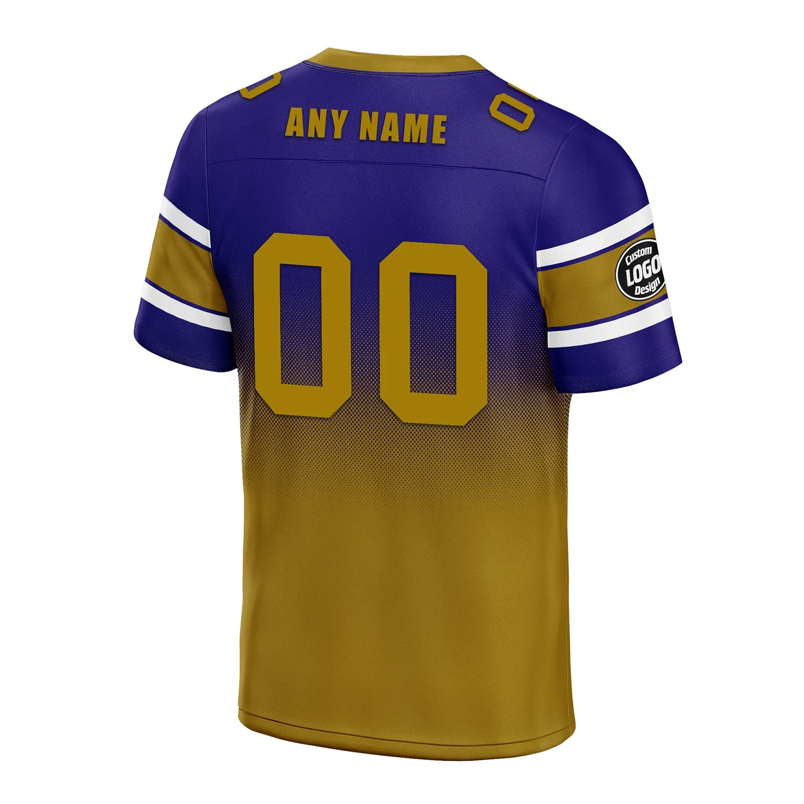 Custom Purple Yellow Baltimore Football Jersey and Hat Combo Offer Personalized Combo ZH-D020326-2