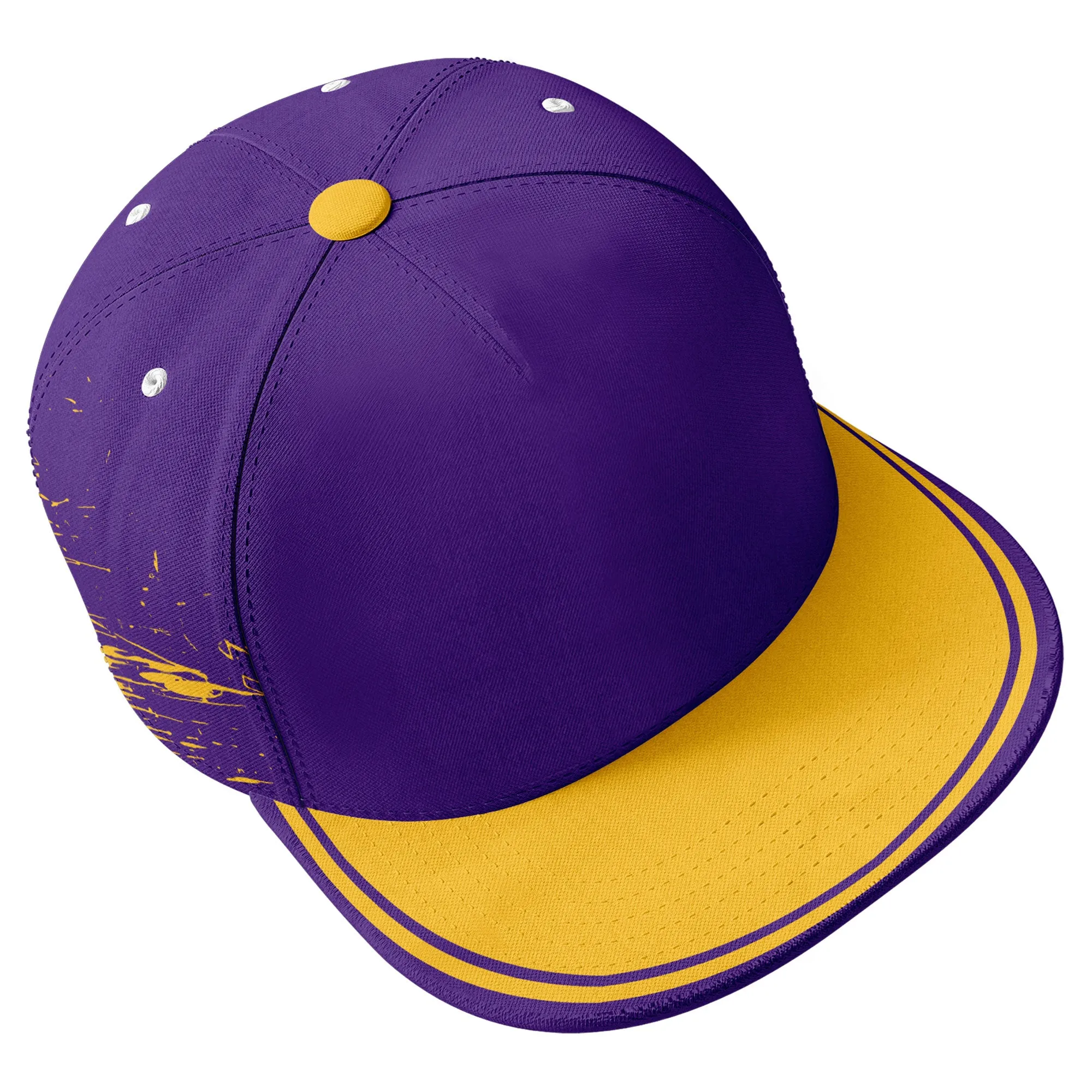 Custom Purple Yellow Minnesota Football Jersey and Hat Combo Offer Personalized Combo ZH-D020326-17