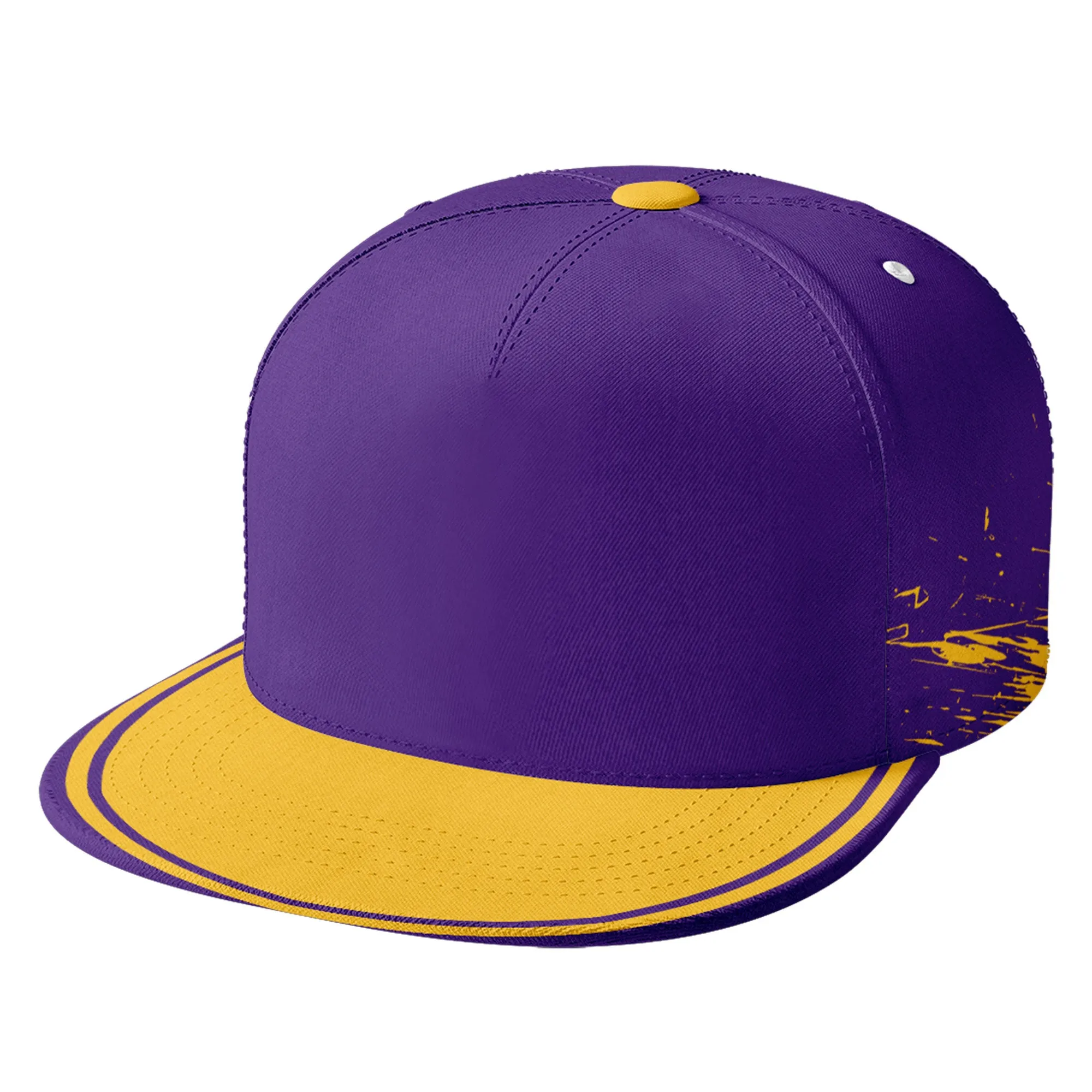 Custom Purple Yellow Minnesota Football Jersey and Hat Combo Offer Personalized Combo ZH-D020326-17