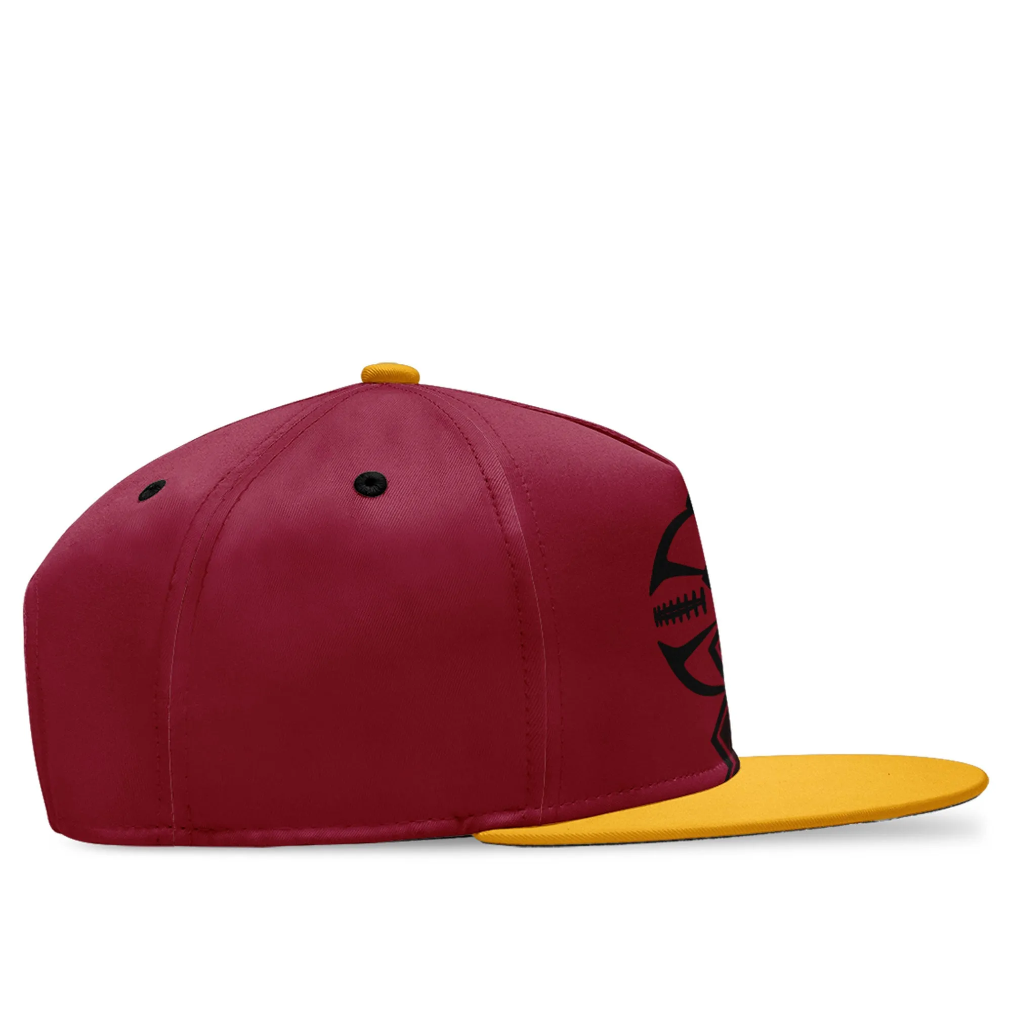 Custom Red Black Arizona Hat Sport Design Cap Stitched Adjustable Personalized PR067B-D028017-1