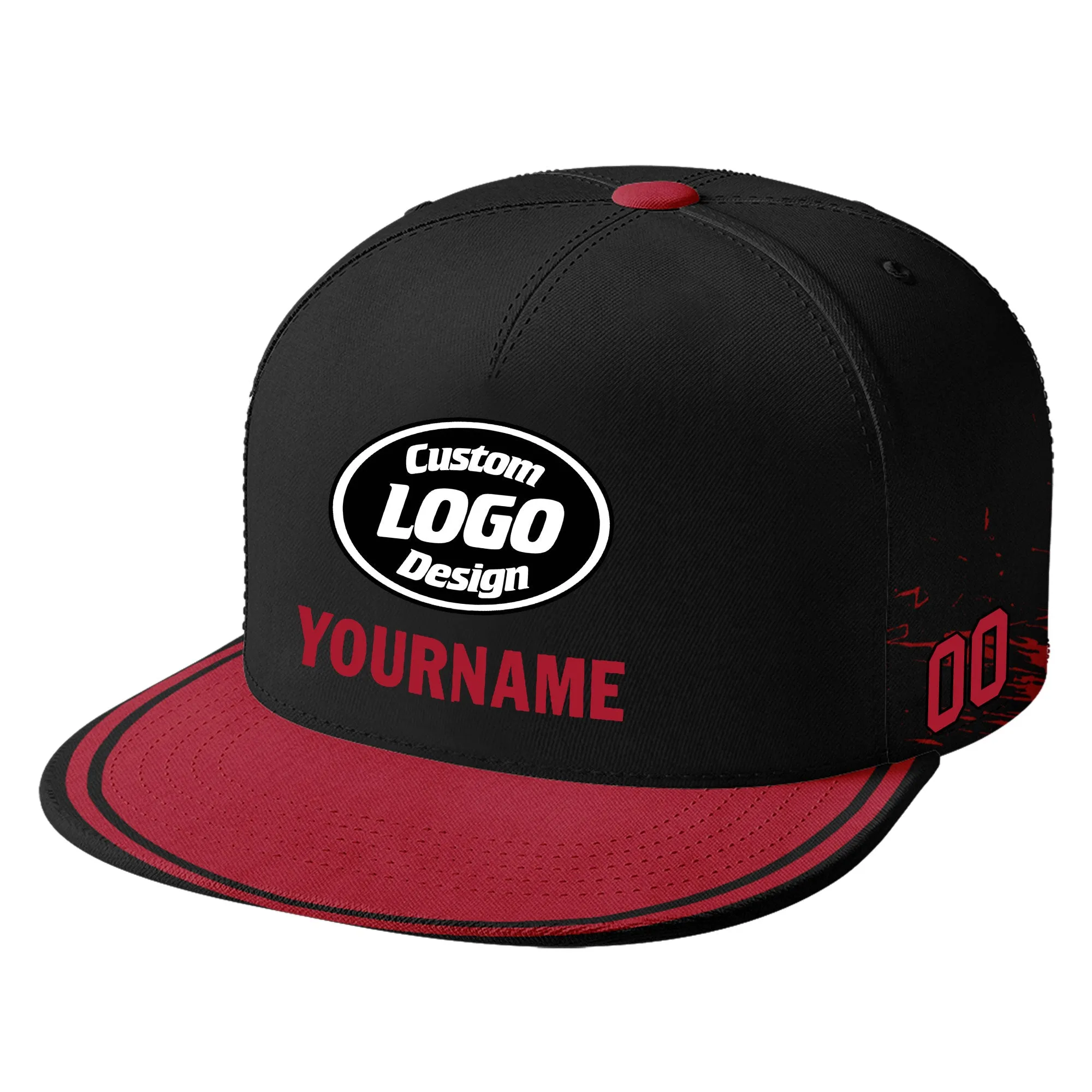Custom Red Black Atlanta Football Jersey and Hat Combo Offer Personalized Combo ZH-D020326-3