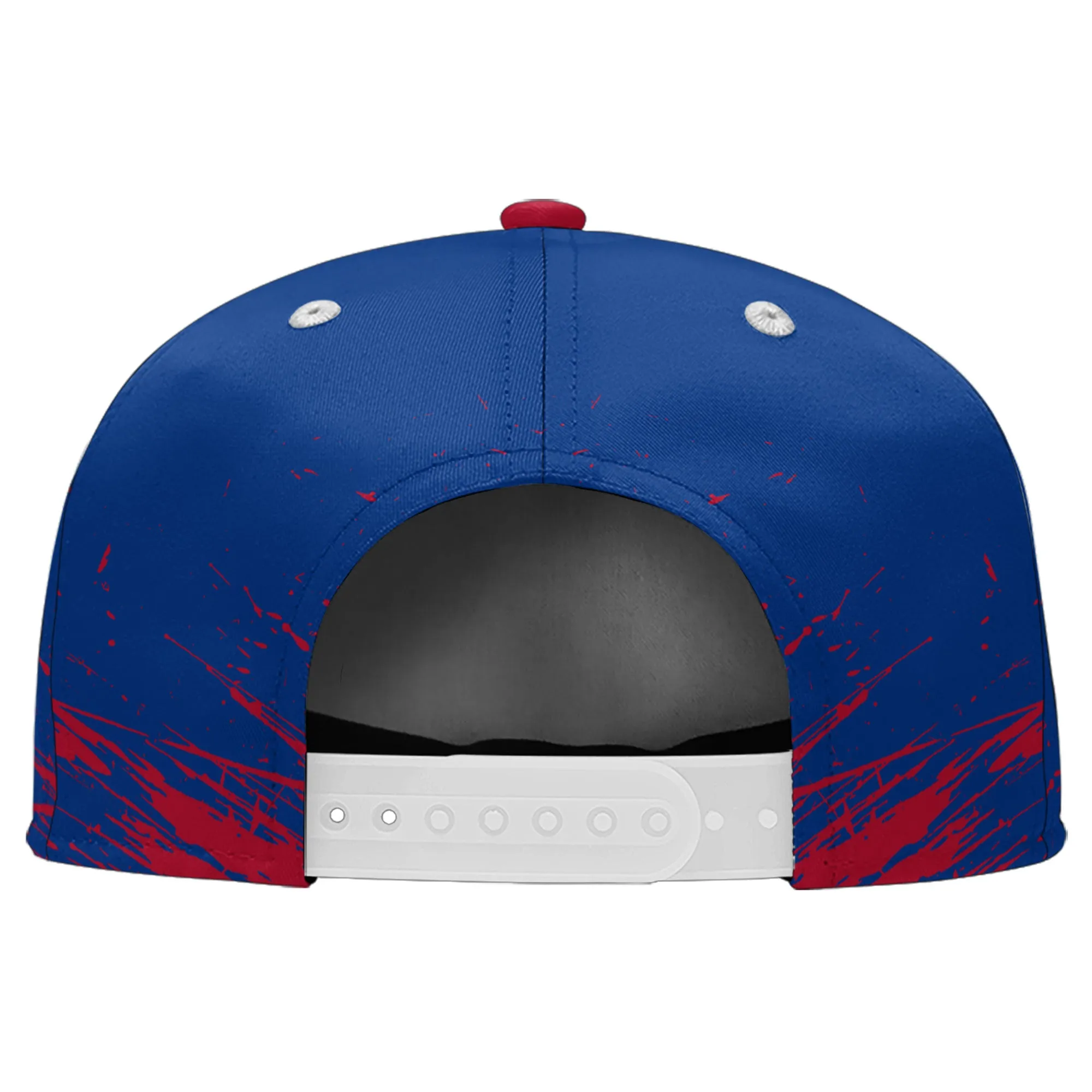 Custom Red Blue Buffalo Football Jersey and Hat Combo Offer Personalized Combo ZH-D020326-4