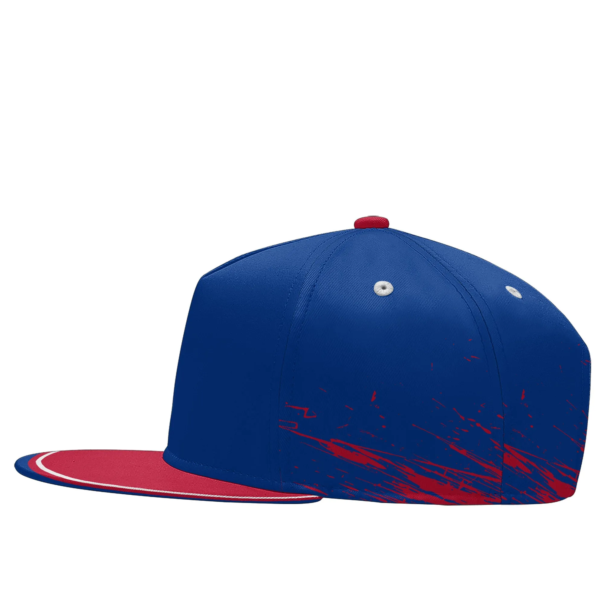 Custom Red Blue Buffalo Football Jersey and Hat Combo Offer Personalized Combo ZH-D020326-4