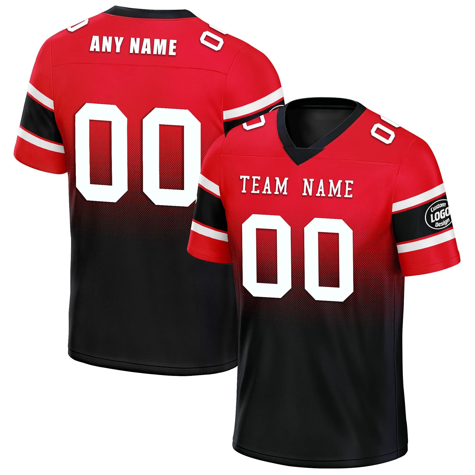 Custom Red Blue Houston Football Jersey and Hat Combo Offer Personalized Combo ZH-D020326-12