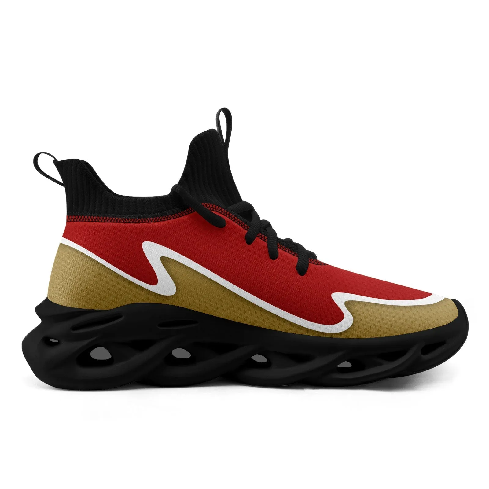 Custom Red Gold Maxsoul Shoes Personalized Sneaker FN030A-E020011-18