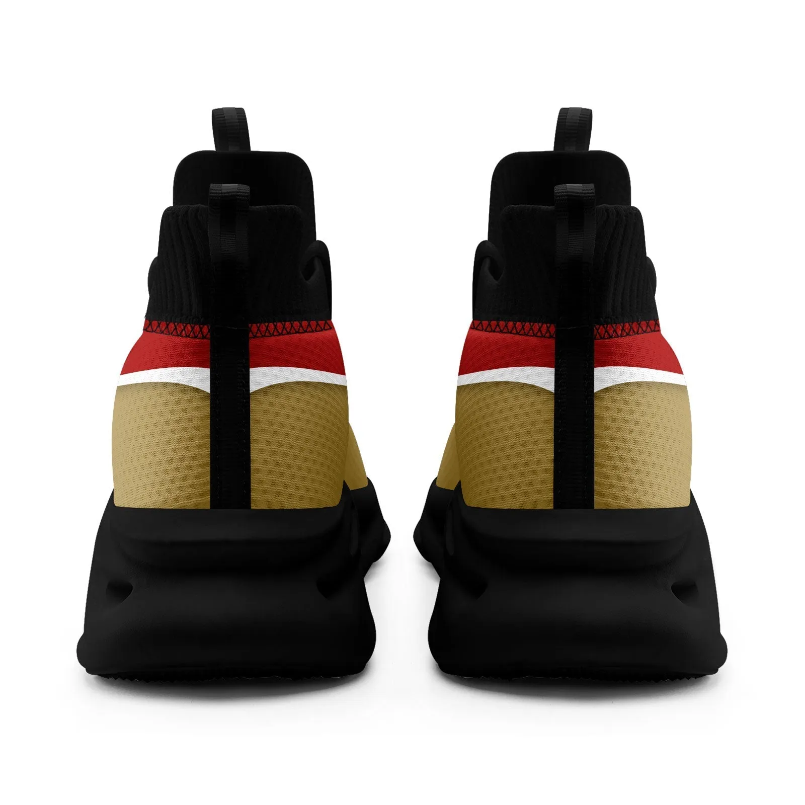 Custom Red Gold Maxsoul Shoes Personalized Sneaker FN030A-E020011-18