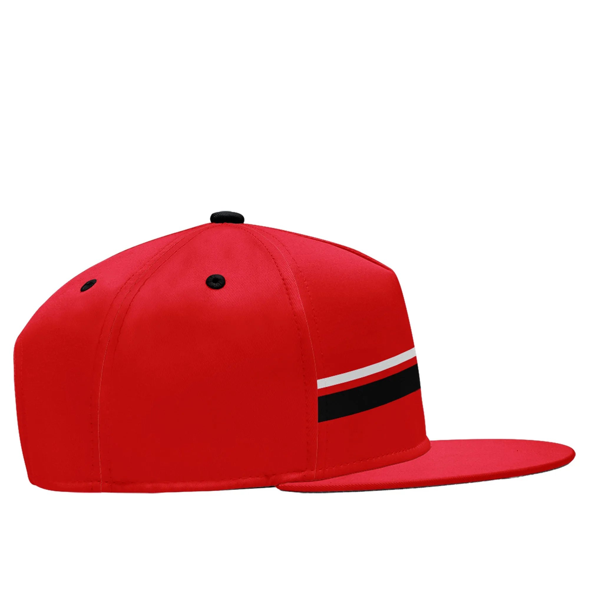 Custom Red Houston Hat Sport Design Cap Stitched Adjustable Personalized PR067B-D020262-12
