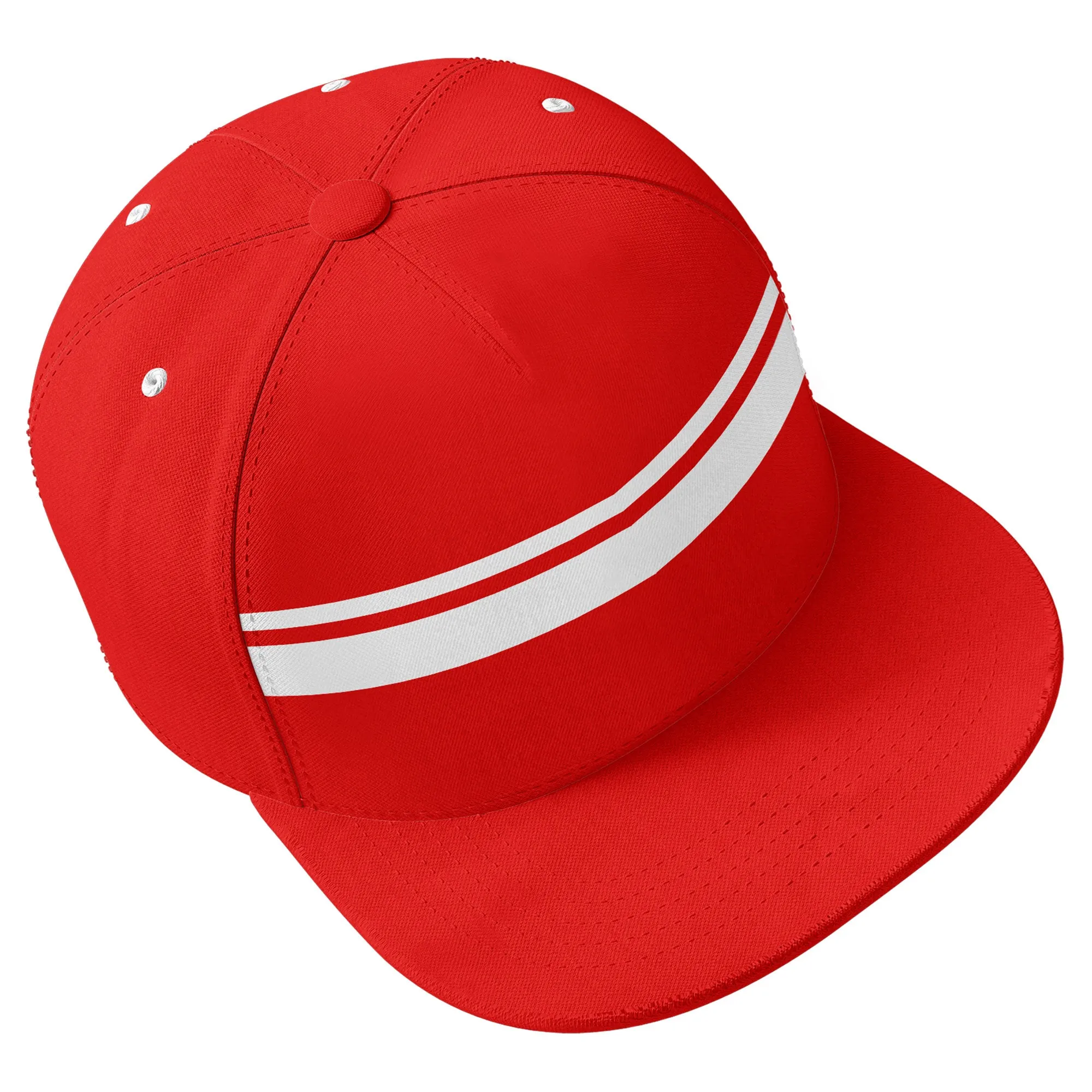 Custom Red New York Hat Sport Design Cap Stitched Adjustable Personalized PR067B-D020262-21