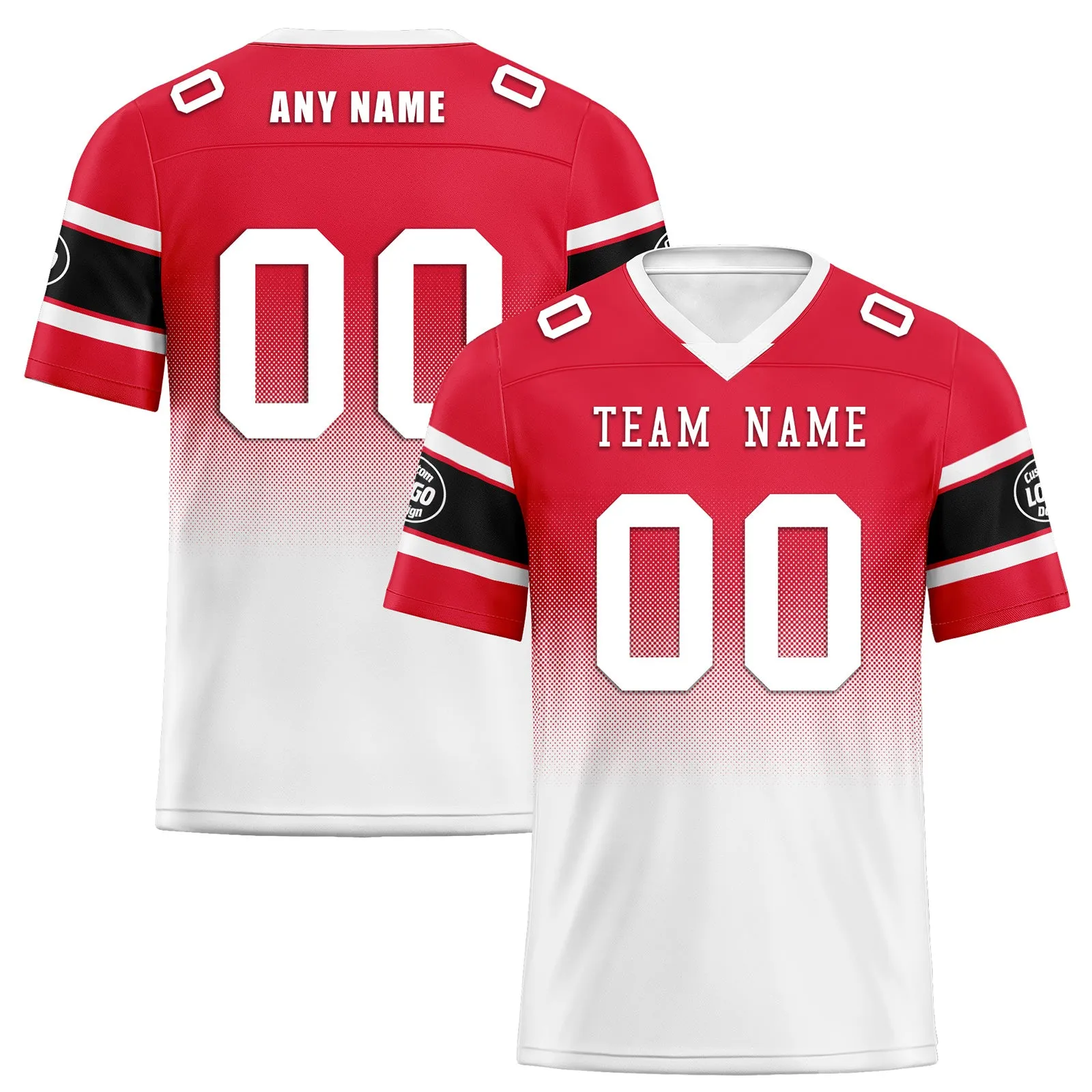Custom Red White Kansas City Football Jersey and Hat Combo Offer Personalized Combo ZH-D020326-18