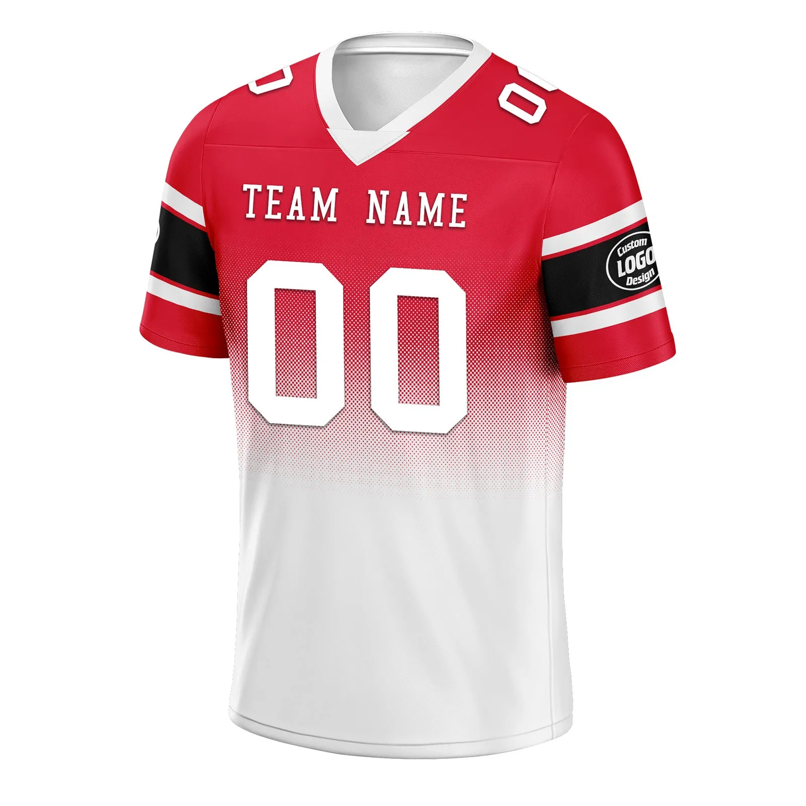 Custom Red White Kansas City Football Jersey and Hat Combo Offer Personalized Combo ZH-D020326-18