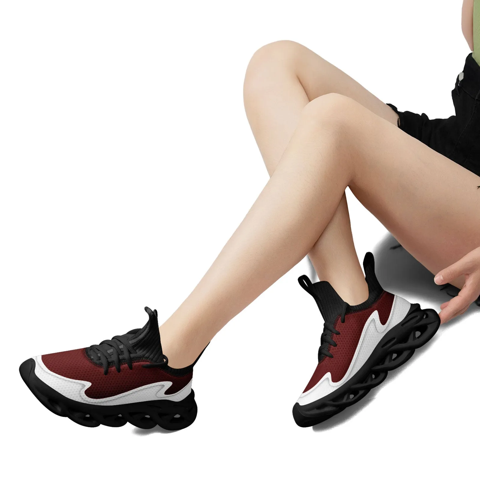 Custom Red White Maxsoul Shoes Personalized Sneaker FN030A-E020011-16
