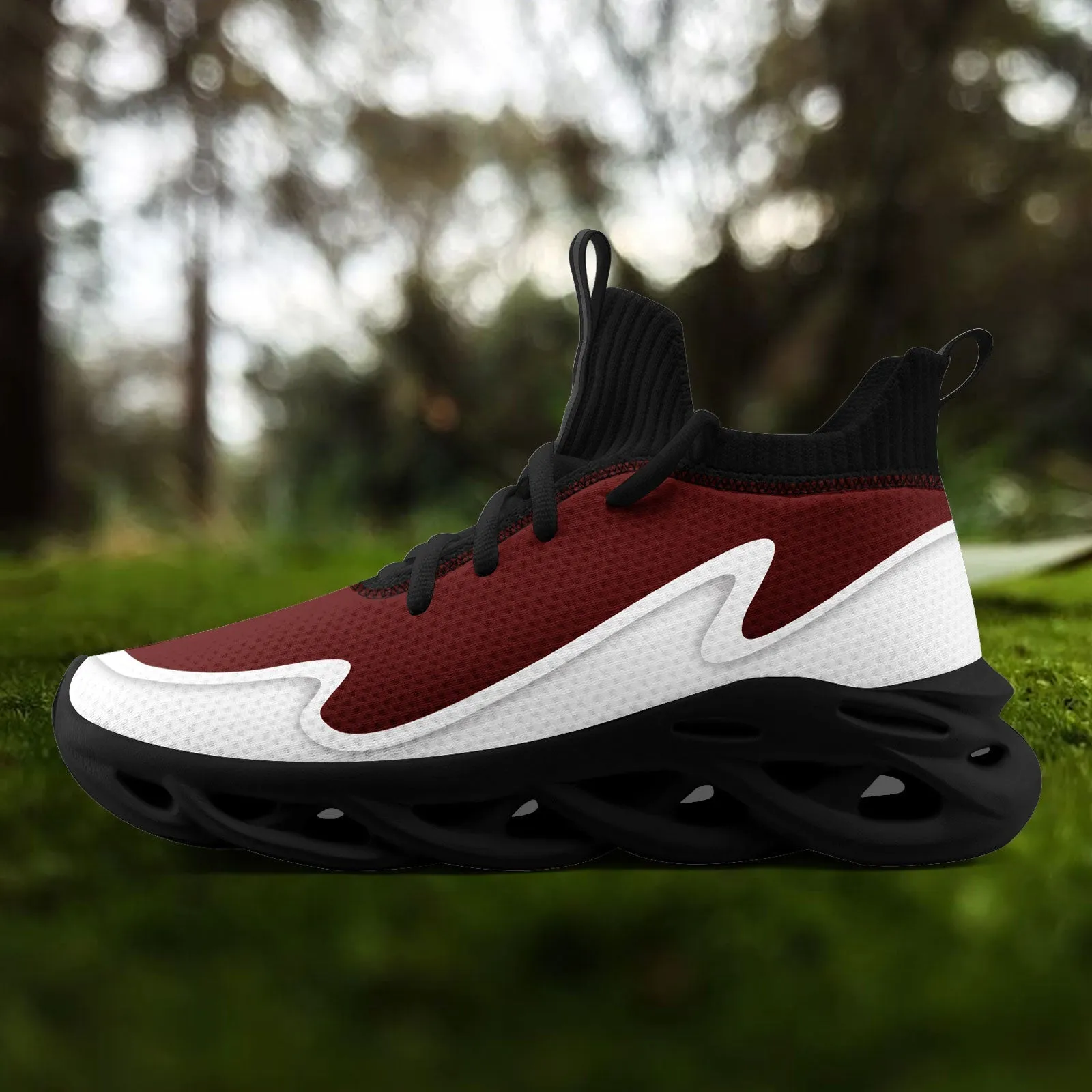 Custom Red White Maxsoul Shoes Personalized Sneaker FN030A-E020011-16