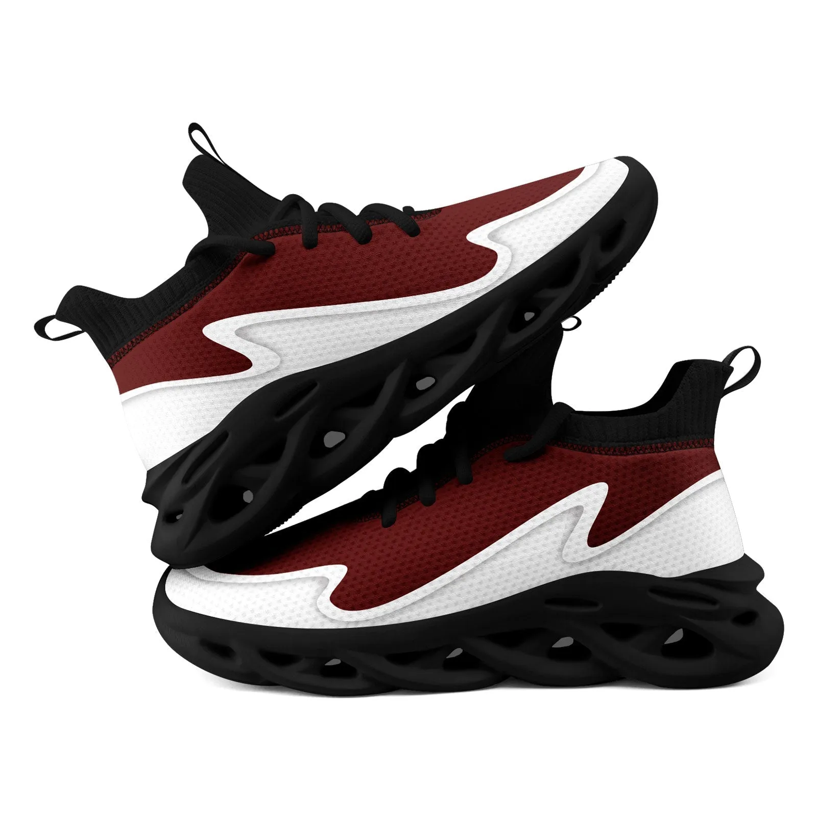 Custom Red White Maxsoul Shoes Personalized Sneaker FN030A-E020011-16