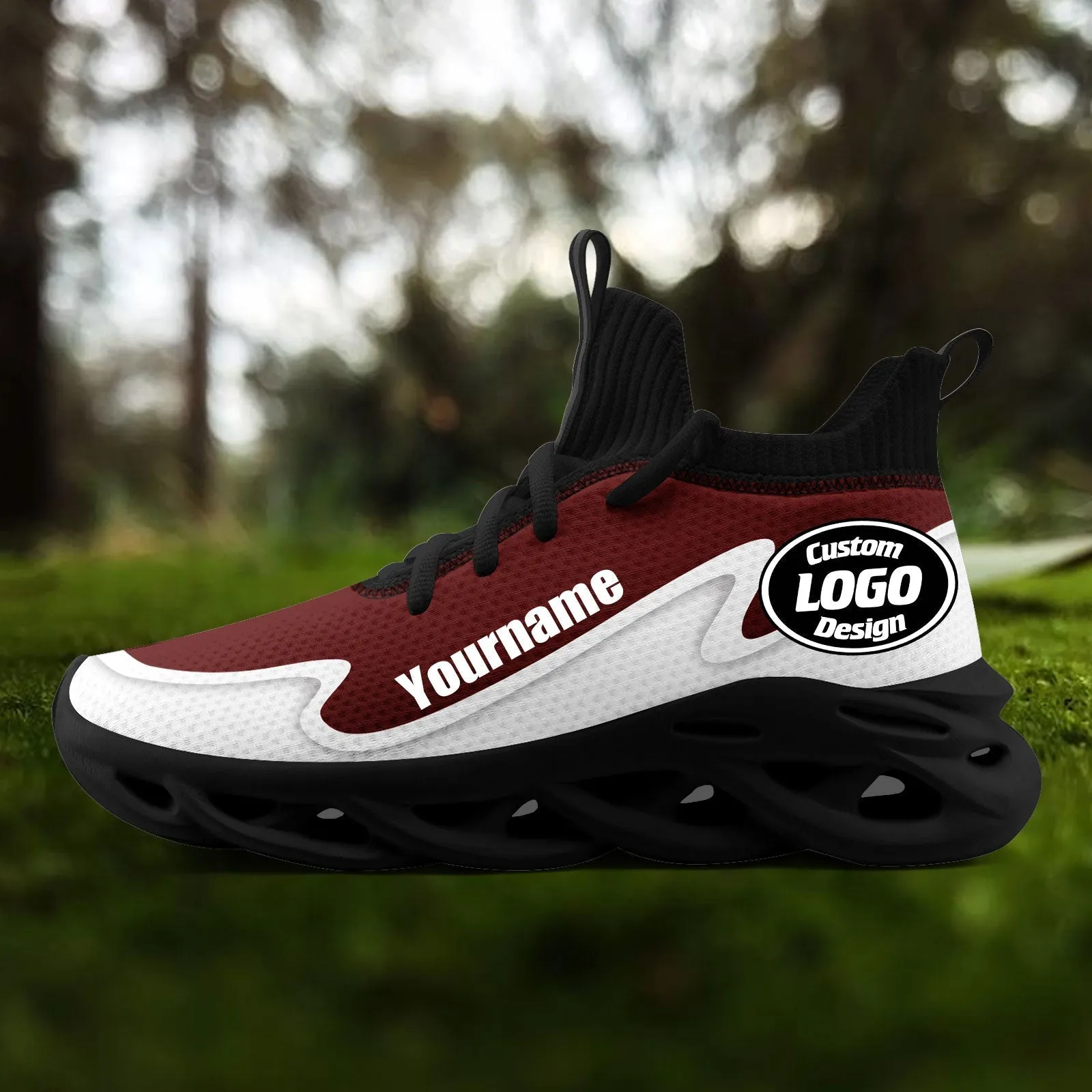 Custom Red White Maxsoul Shoes Personalized Sneaker FN030A-E020011-16