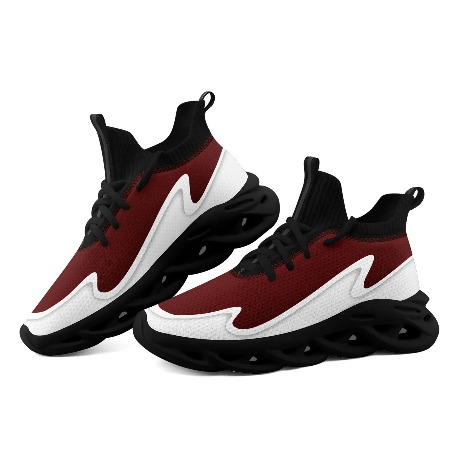 Custom Red White Maxsoul Shoes Personalized Sneaker FN030A-E020011-16