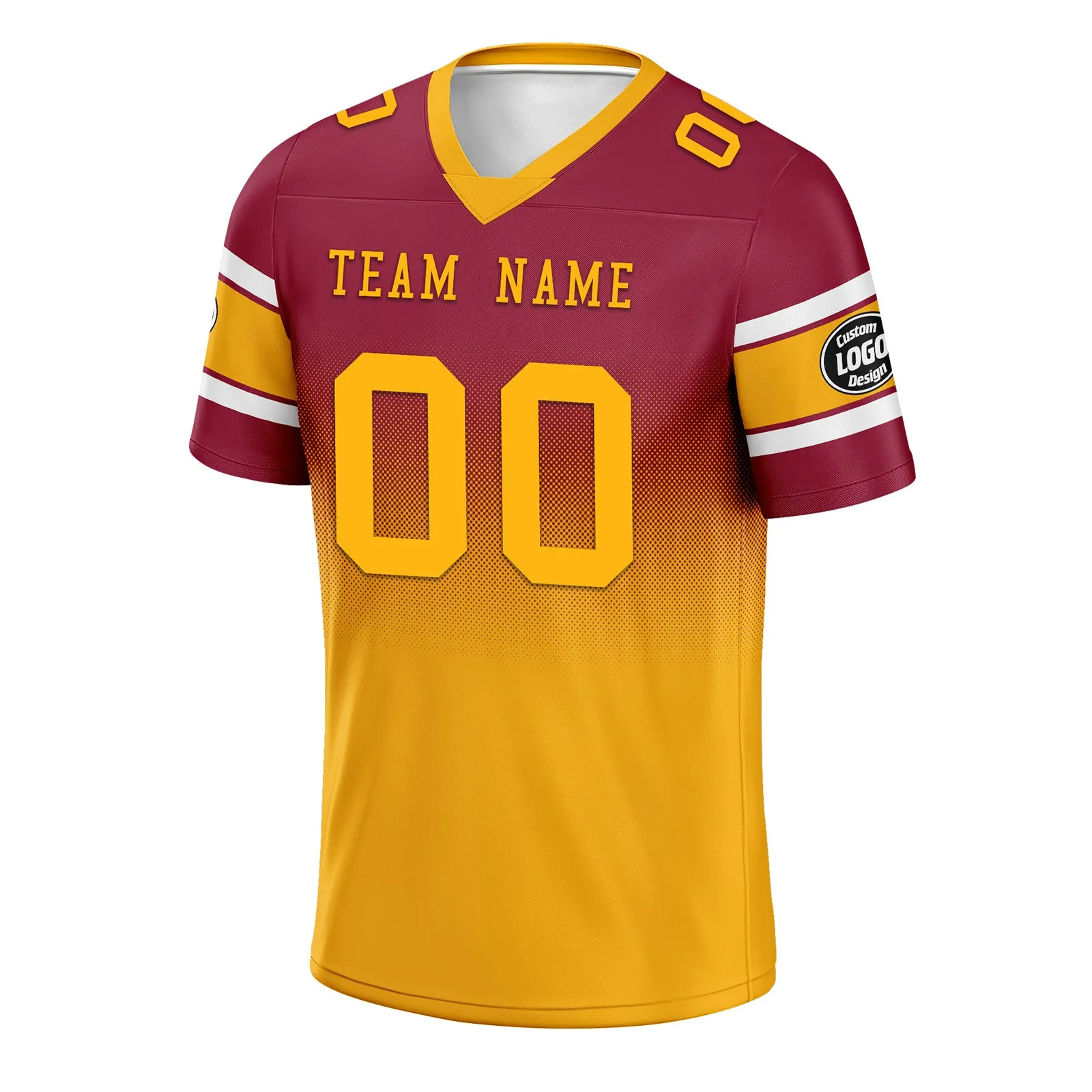 Custom Red Yellow Arizona Football Jersey and Hat Combo Offer Personalized Combo ZH-D020326-1