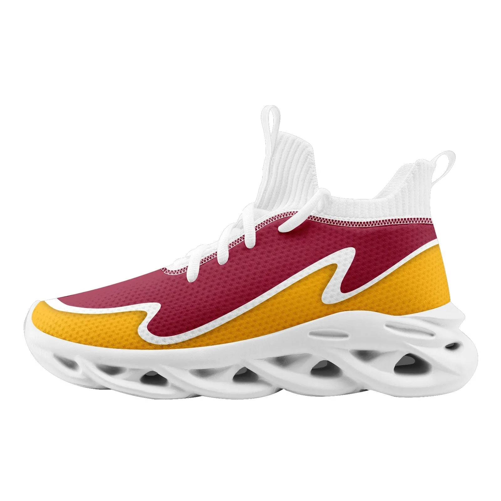 Custom Red Yellow Maxsoul Shoes Personalized Sneaker FN030A-E020011-2
