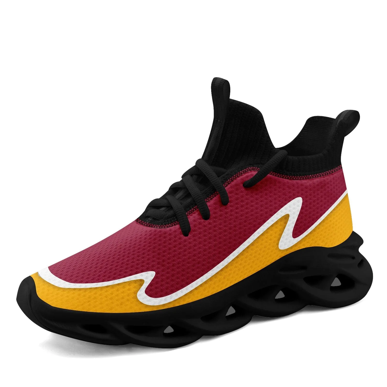 Custom Red Yellow Maxsoul Shoes Personalized Sneaker FN030A-E020011-2