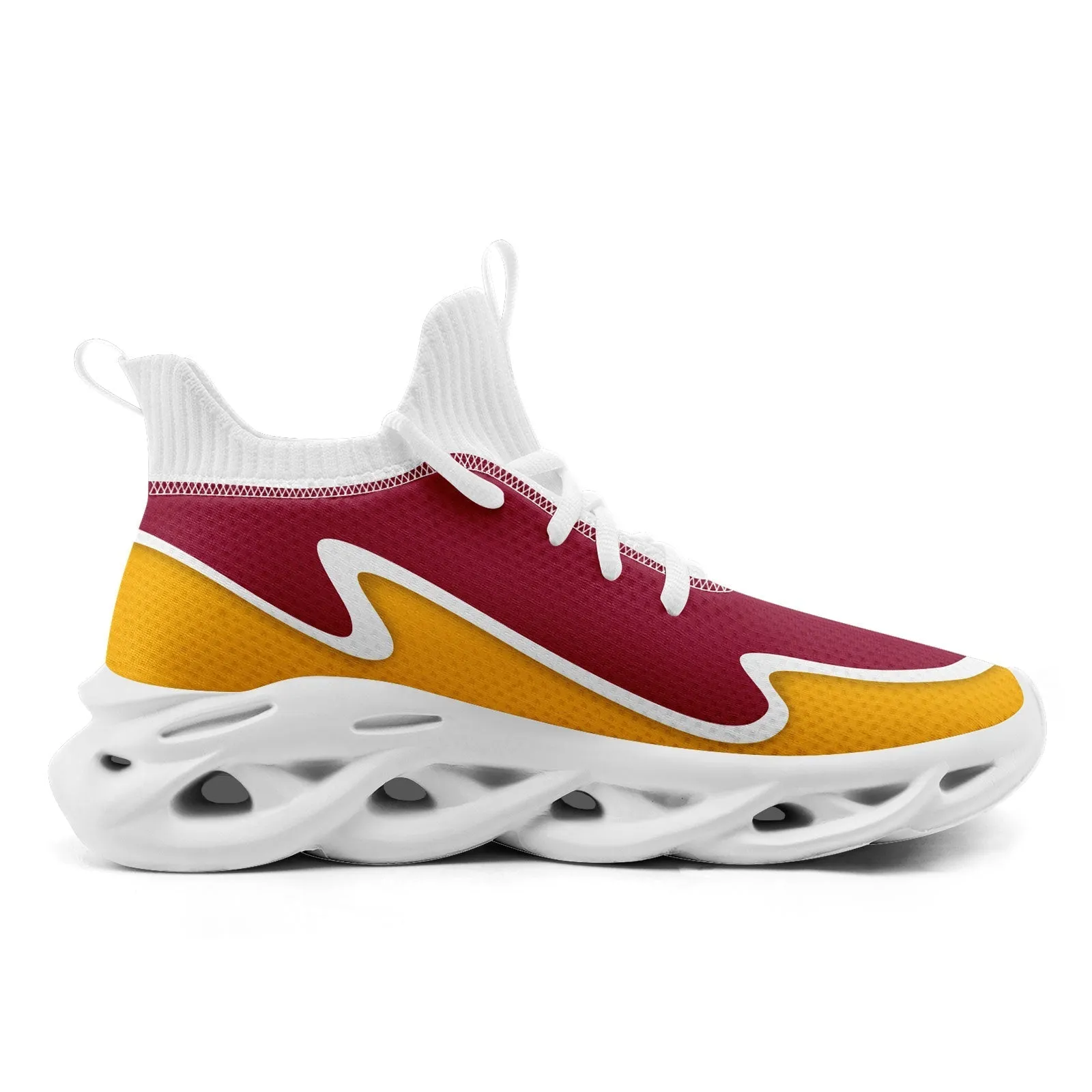 Custom Red Yellow Maxsoul Shoes Personalized Sneaker FN030A-E020011-2