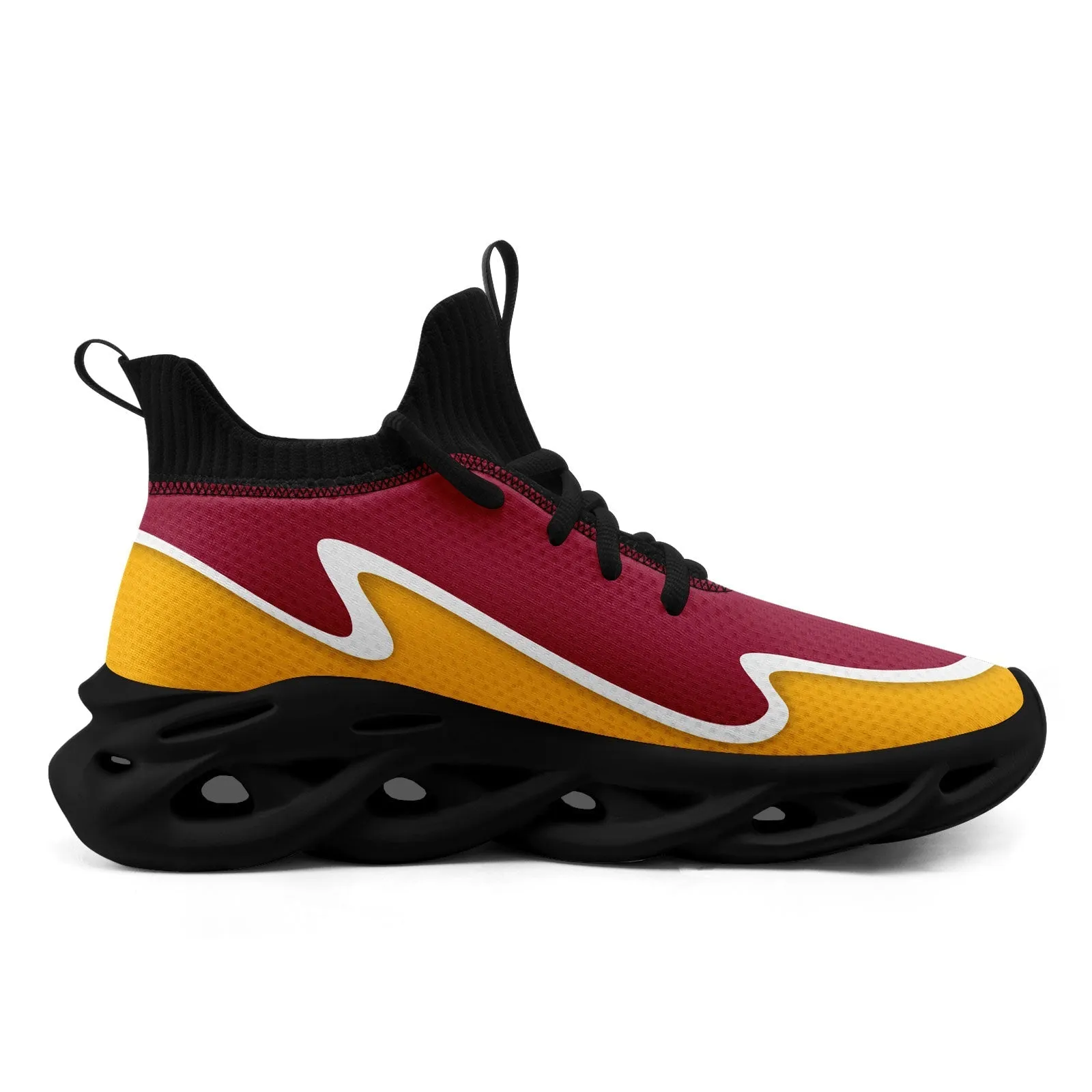 Custom Red Yellow Maxsoul Shoes Personalized Sneaker FN030A-E020011-2