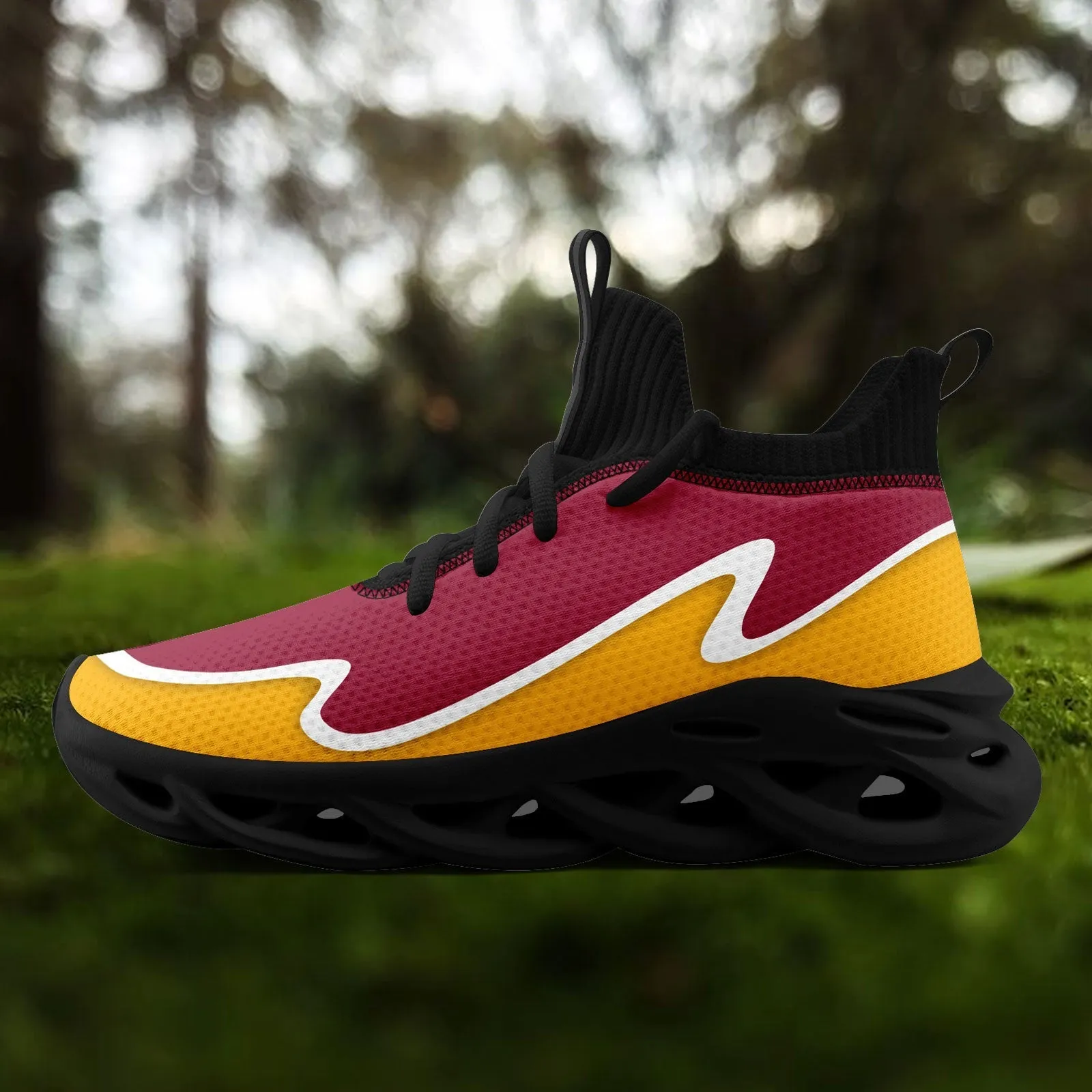 Custom Red Yellow Maxsoul Shoes Personalized Sneaker FN030A-E020011-2