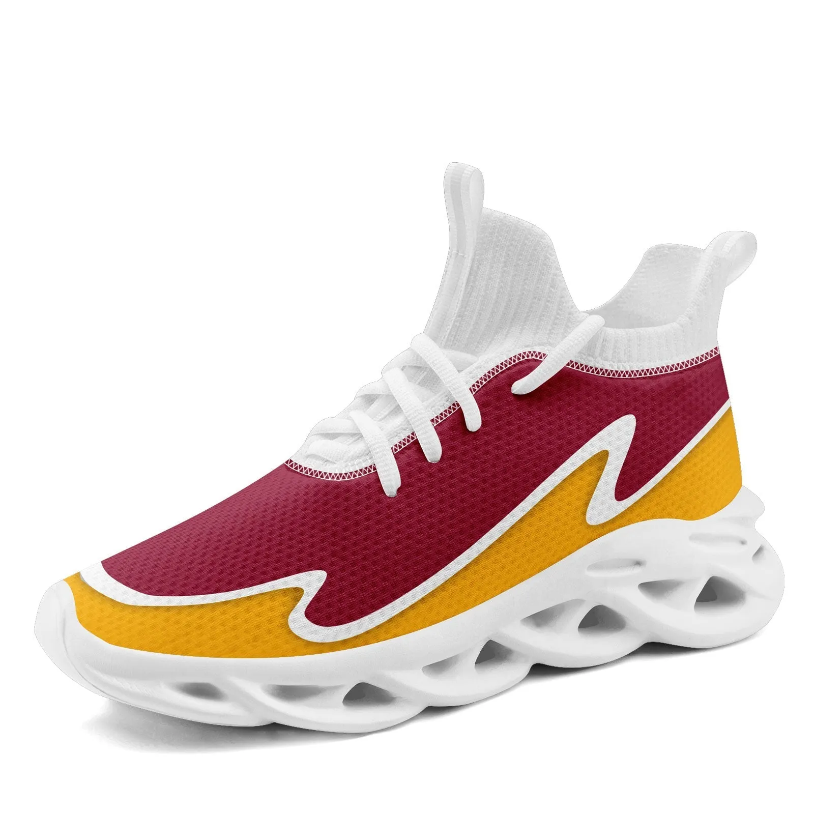 Custom Red Yellow Maxsoul Shoes Personalized Sneaker FN030A-E020011-2