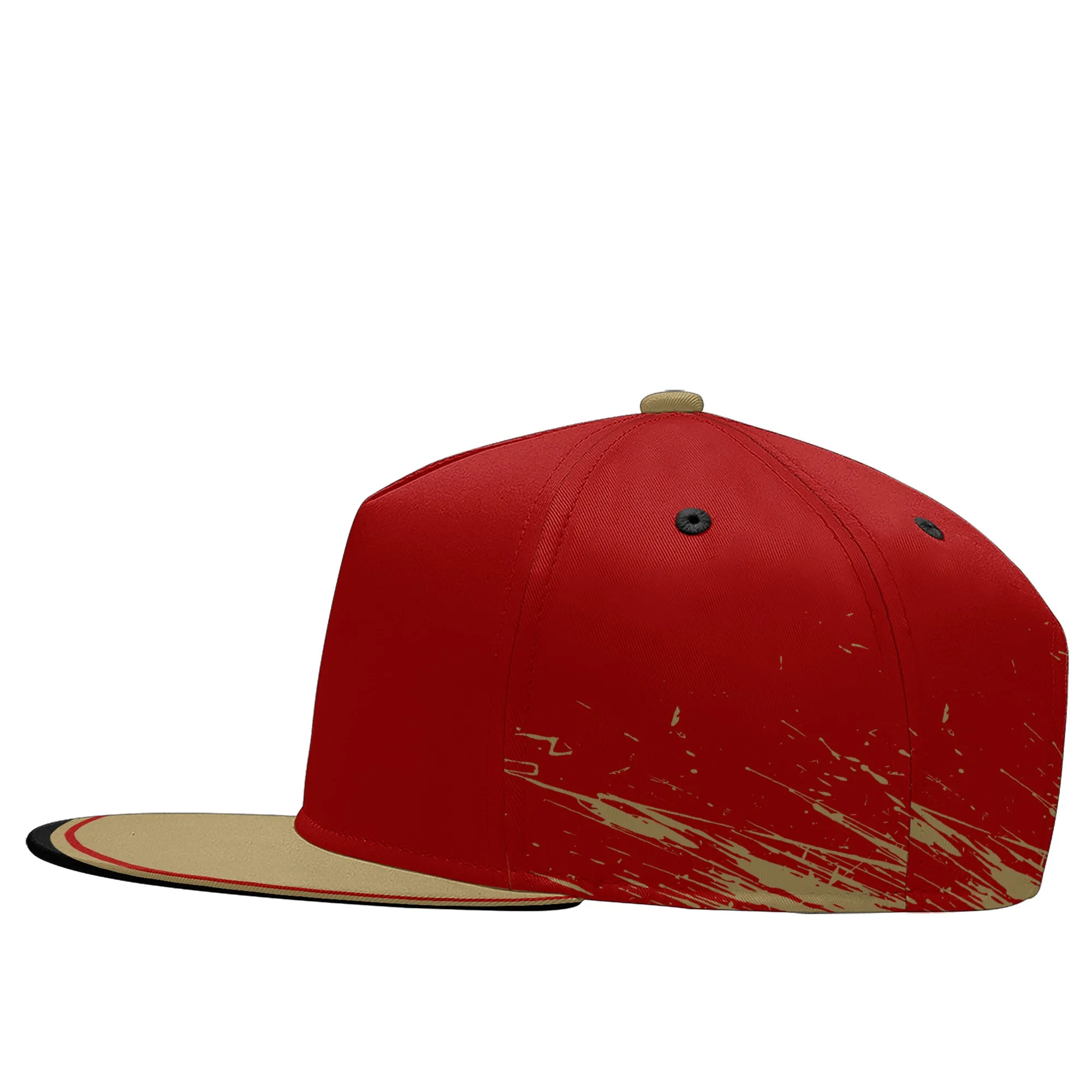 Custom Red Yellow San Francisco Football Jersey and Hat Combo Offer Personalized Combo ZH-D020326-25