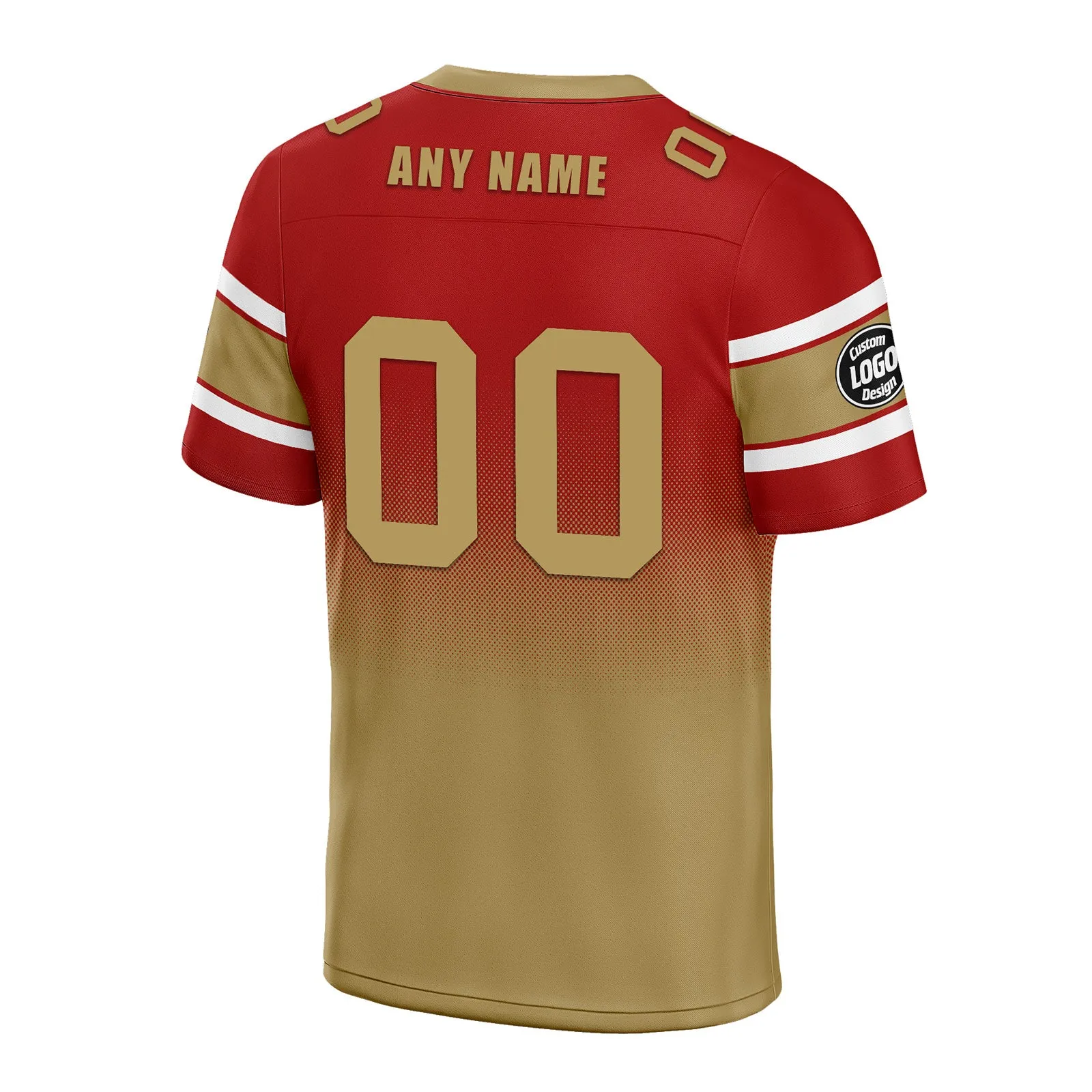 Custom Red Yellow San Francisco Football Jersey and Hat Combo Offer Personalized Combo ZH-D020326-25