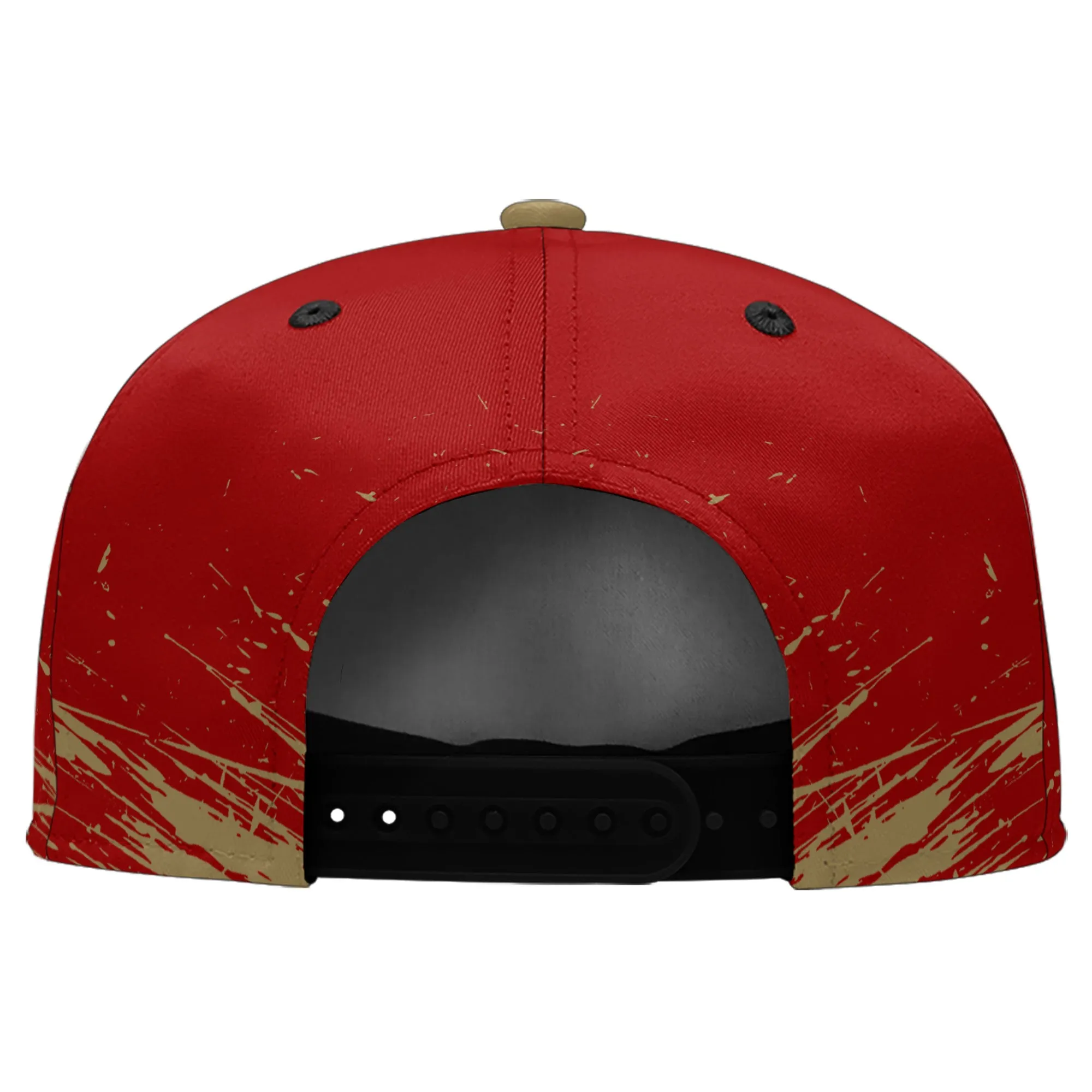 Custom Red Yellow San Francisco Hat Sport Design Cap Stitched Adjustable Personalized PR067B-D020261-25
