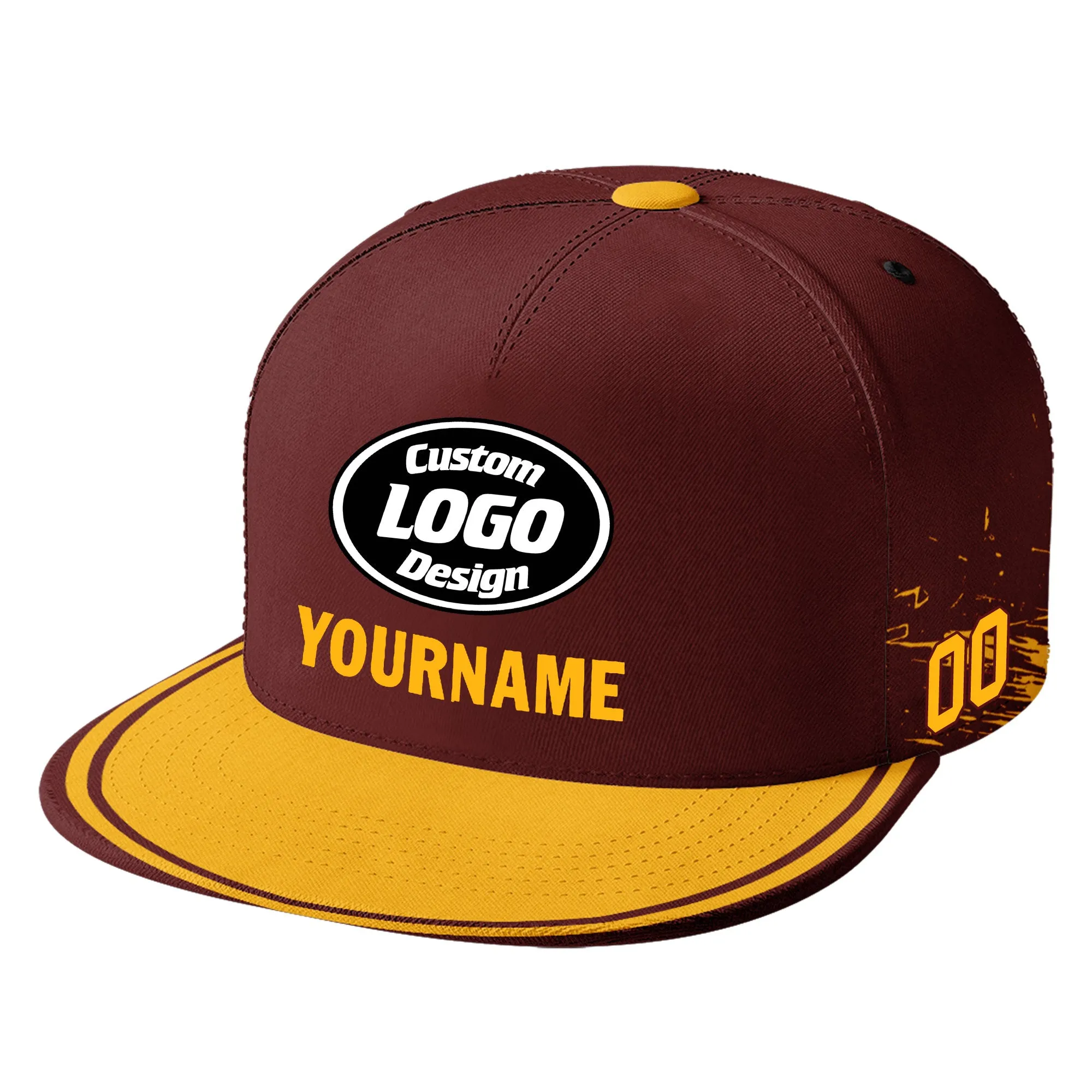 Custom Red Yellow Washington Football Jersey and Hat Combo Offer Personalized Combo ZH-D020326-31