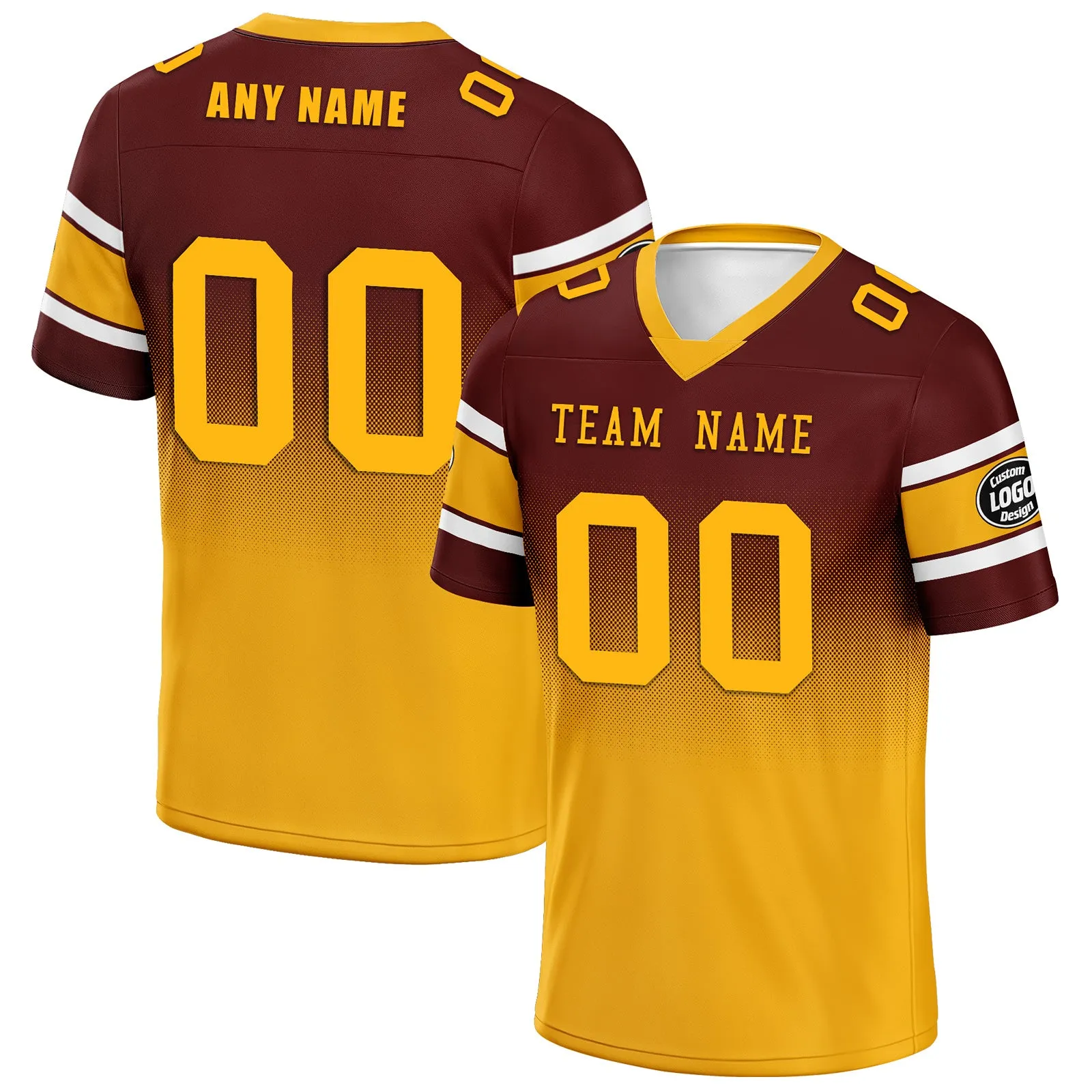 Custom Red Yellow Washington Football Jersey and Hat Combo Offer Personalized Combo ZH-D020326-31