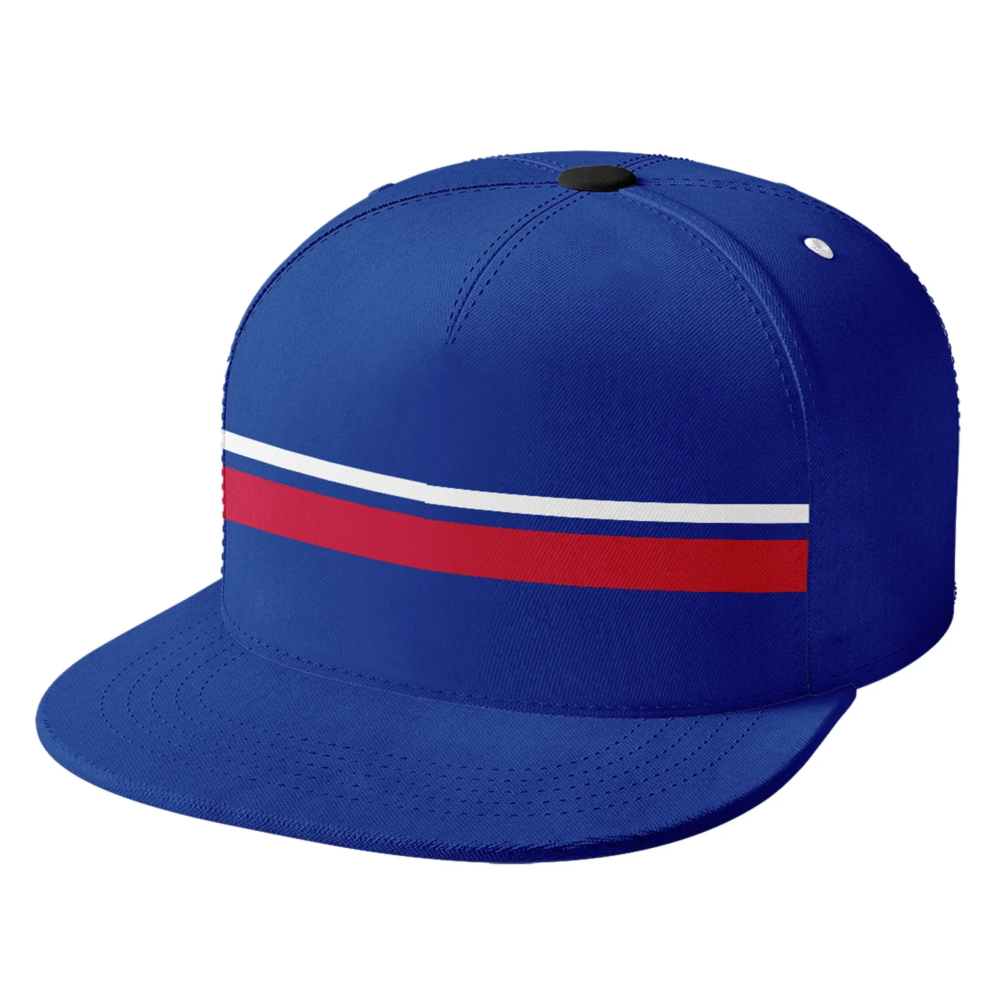Custom White Atlanta Hat Sport Design Cap Stitched Adjustable Personalized PR067B-D020262-3
