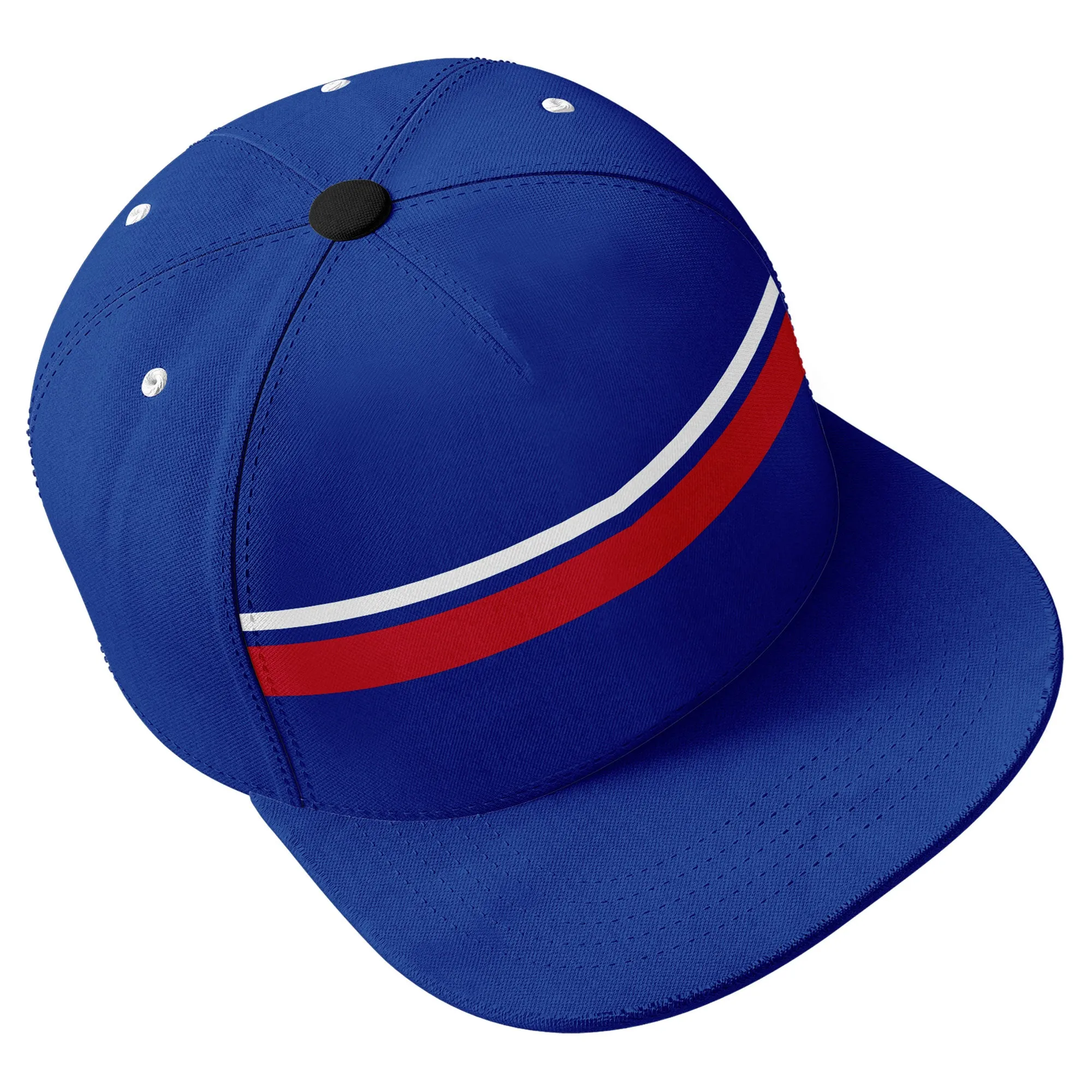 Custom White Atlanta Hat Sport Design Cap Stitched Adjustable Personalized PR067B-D020262-3